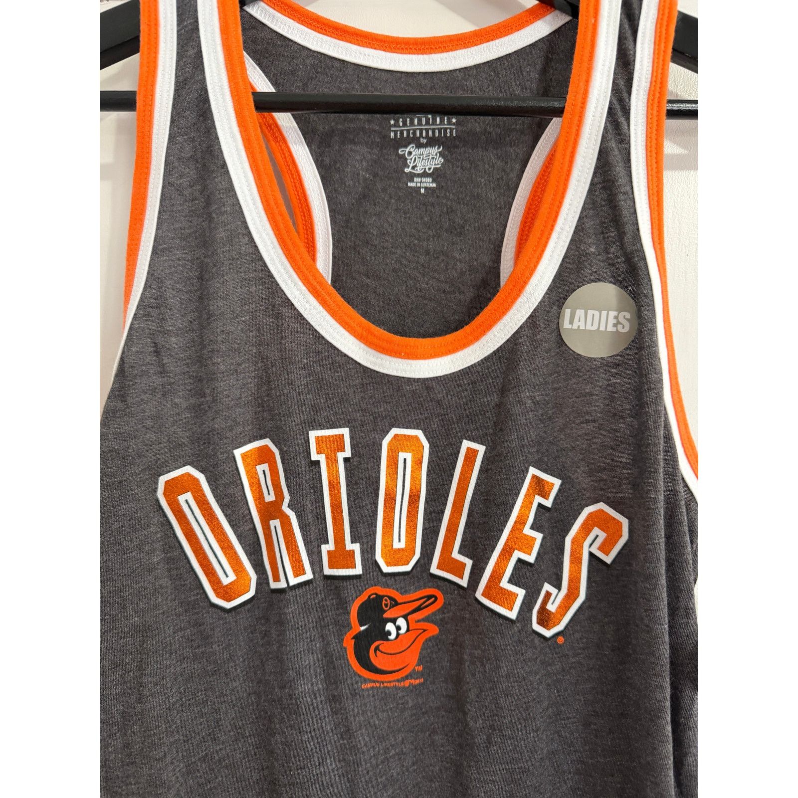 MLB NWT Baltimore Orioles Women's Tank Top Size Medium Size M / US 6-8 / IT 42-44 - 2 Thumbnail