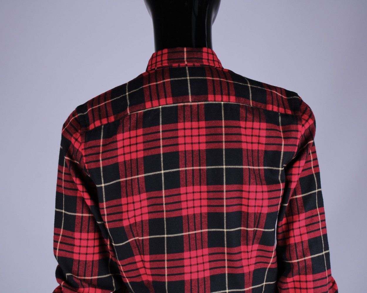 Designer × Ralph Lauren RALPH LAUREN Ruffle Red Black Plaid Long Sleeve Shirt Top Size S / US 4 / IT 40 - 7 Thumbnail