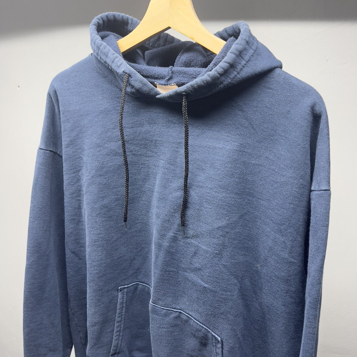 Vintage 90s Thrashed Faded Distressed Blue Hoodie ERD Grunge Chrome Size US L / EU 52-54 / 3 - 3 Thumbnail