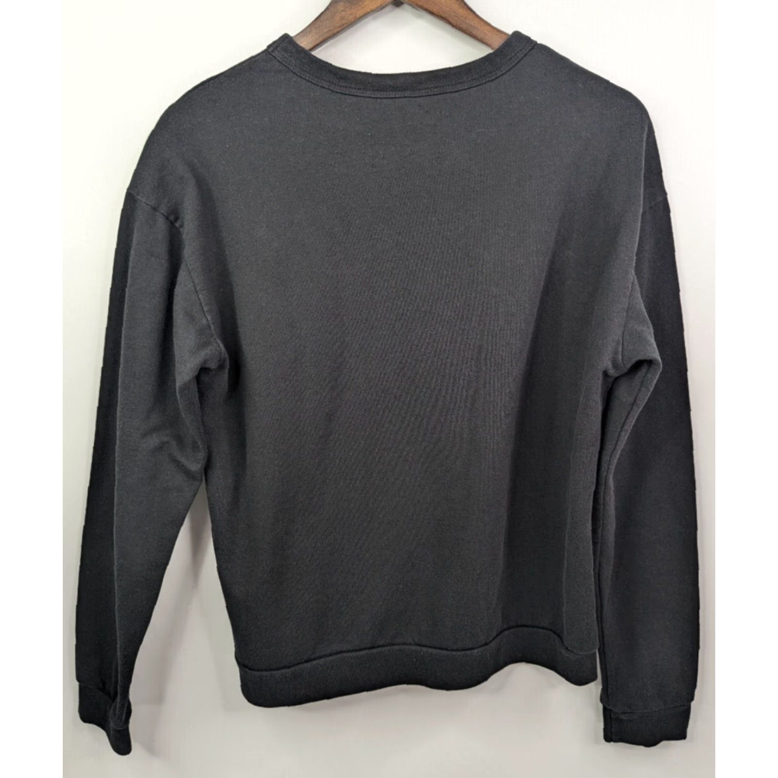 Rainbow VINTAGE Stussy Sweatshirt Black Sweater Pullover L Women Rainbow World Tour Worldwide Logo Crew Neck All Seasons Fall Spring Summer Winter Size L / US 10 / IT 46 - 4 Thumbnail