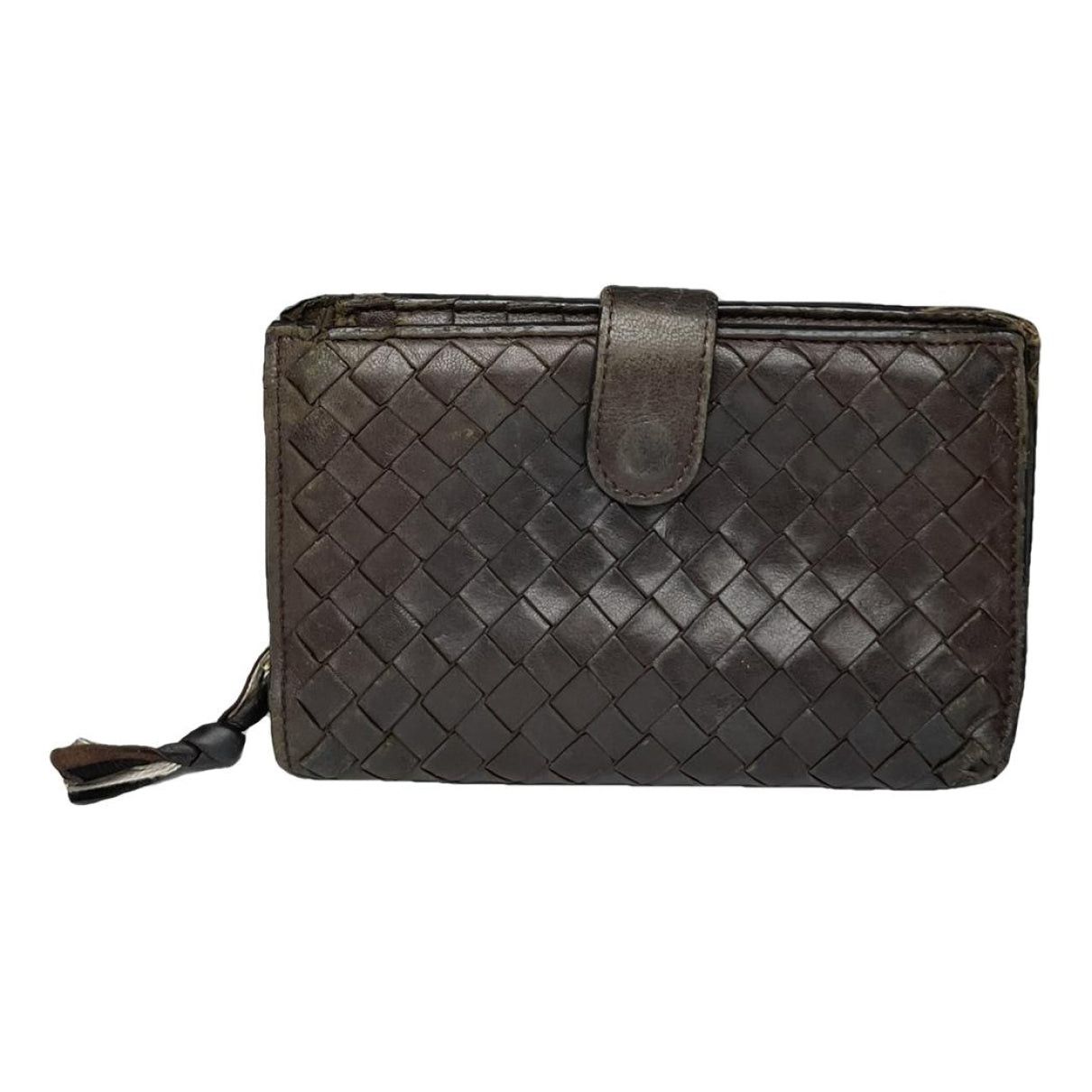 Bottega Veneta Intrecciato Brown Leather Wallet Size ONE SIZE - 1 Thumbnail