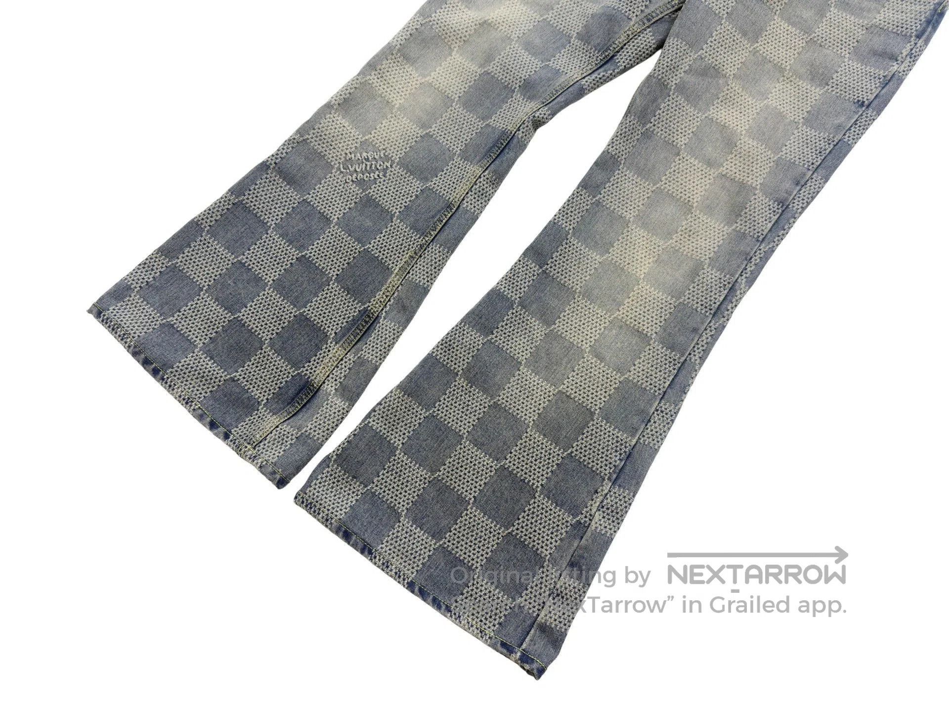 Louis Vuitton Louis Vuitton Checkerboard Flare Jeans. Size US 32 / EU 48 - 3 Thumbnail