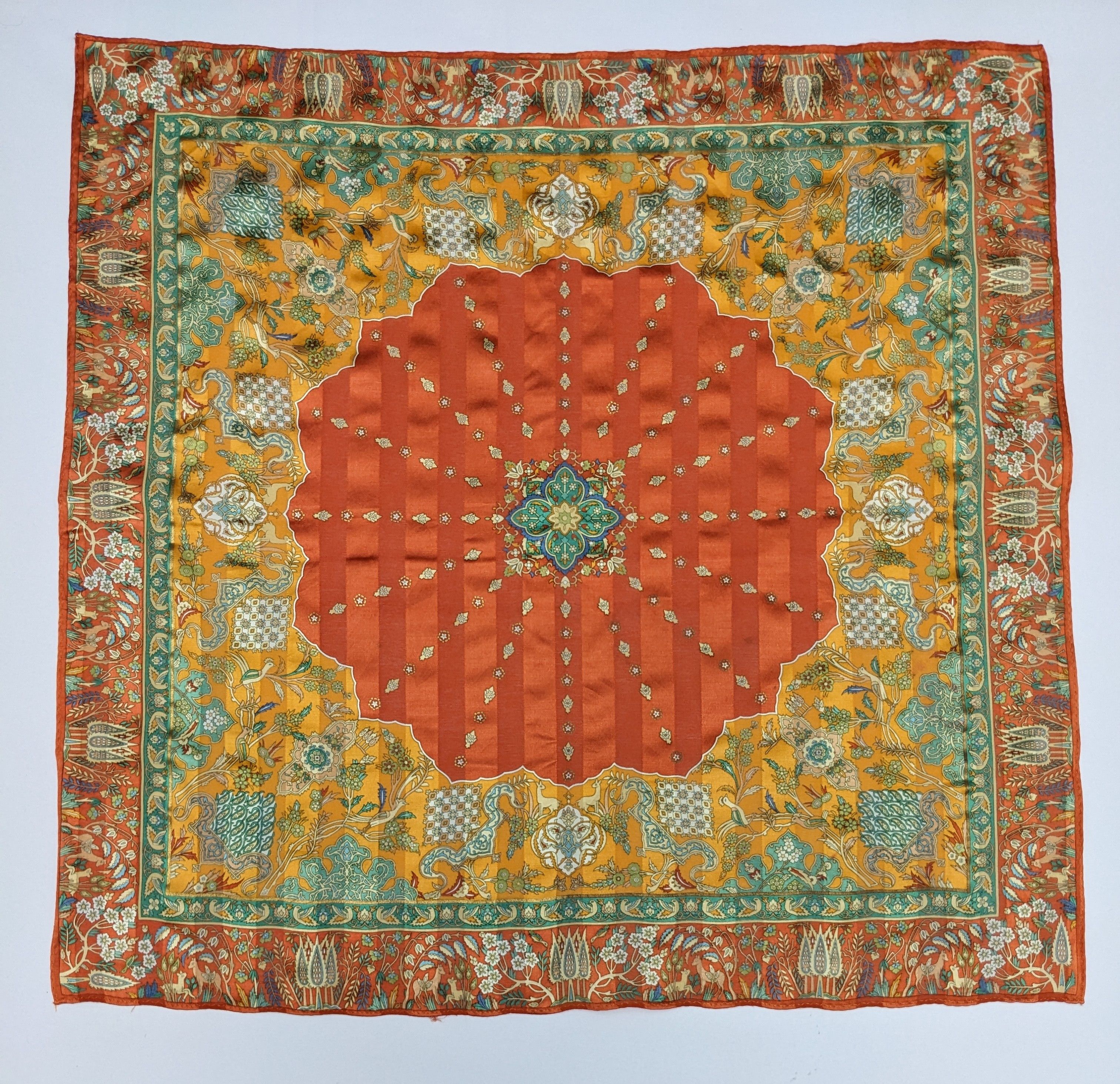 Other Vintage Silk Ornate Persian Medallion and Floral Size ONE SIZE - 3 Thumbnail