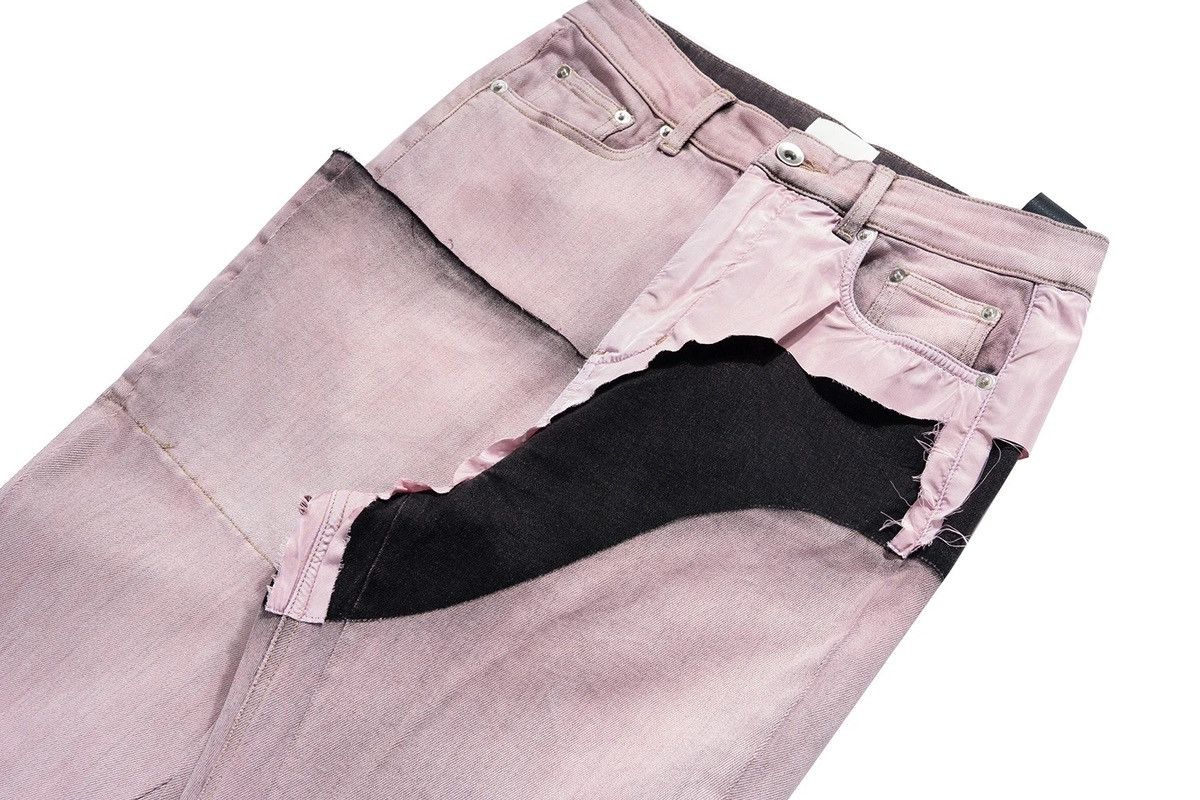 Japanese Brand × Vintage Ribbons Dirty Washed Baggy Jeans Pants streetwear y2k Size US 34 / EU 50 - 7 Thumbnail