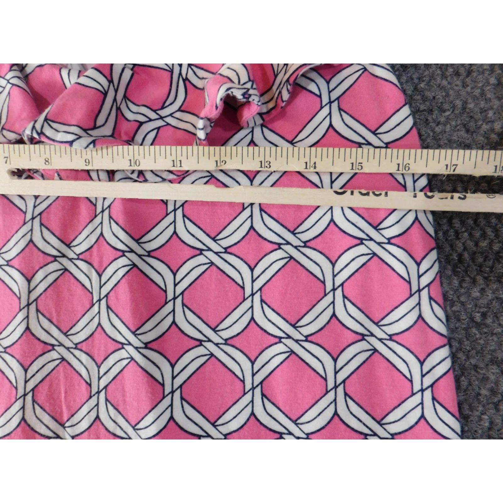 Vintage Crown & Ivy Dress A-Line Shirt Dress Sundress Cotton Pink Womens M Knee Length Casual Floral Pattern Plaid Sleeveless Crew Neck Zip Stretch Straps Size M / US 6-8 / IT 42-44 - 5 Thumbnail