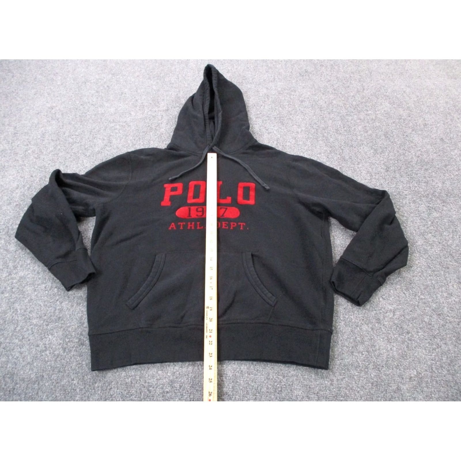 Polo Ralph Lauren Polo Ralph Lauren Hoodie Sweatshirt Mens L Black Logo Pullover Carded Knit Crew Neck Casual Size US L / EU 52-54 / 3 - 3 Thumbnail