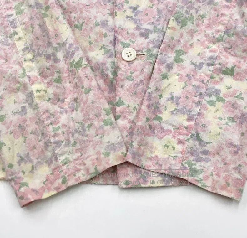 Comme des Garcons Comme Des Garcons Pink Floral Print Jacket Long Skirt Set Size M / US 6-8 / IT 42-44 - 5 Thumbnail