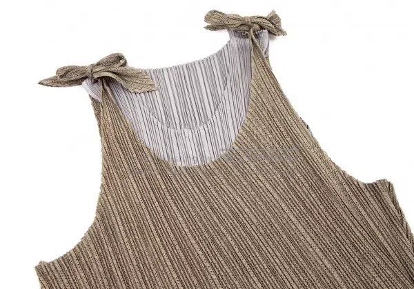 Issey Miyake Issey Miyake Double-Layer Fold Ruched Tank Top Size L / US 10 / IT 46 - 2 Thumbnail