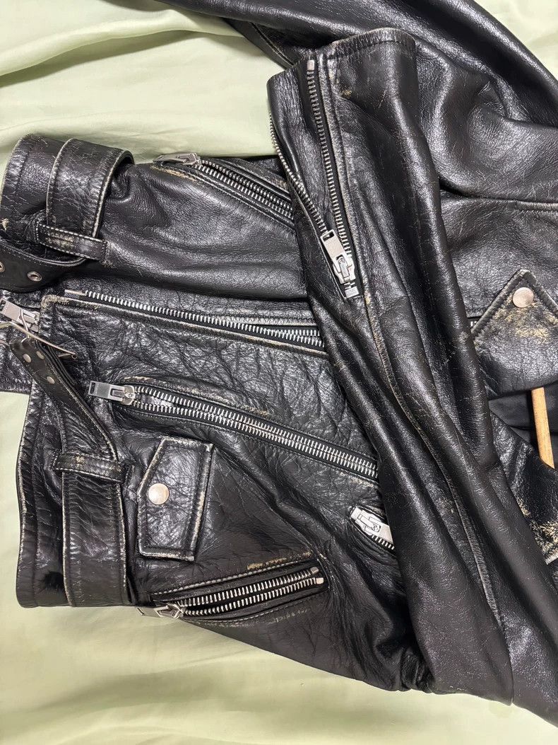 Saint Laurent Paris Classic Saint Laurent Leather Biker Jacket-2506 Size US XS / EU 42 / 0 - 3 Thumbnail