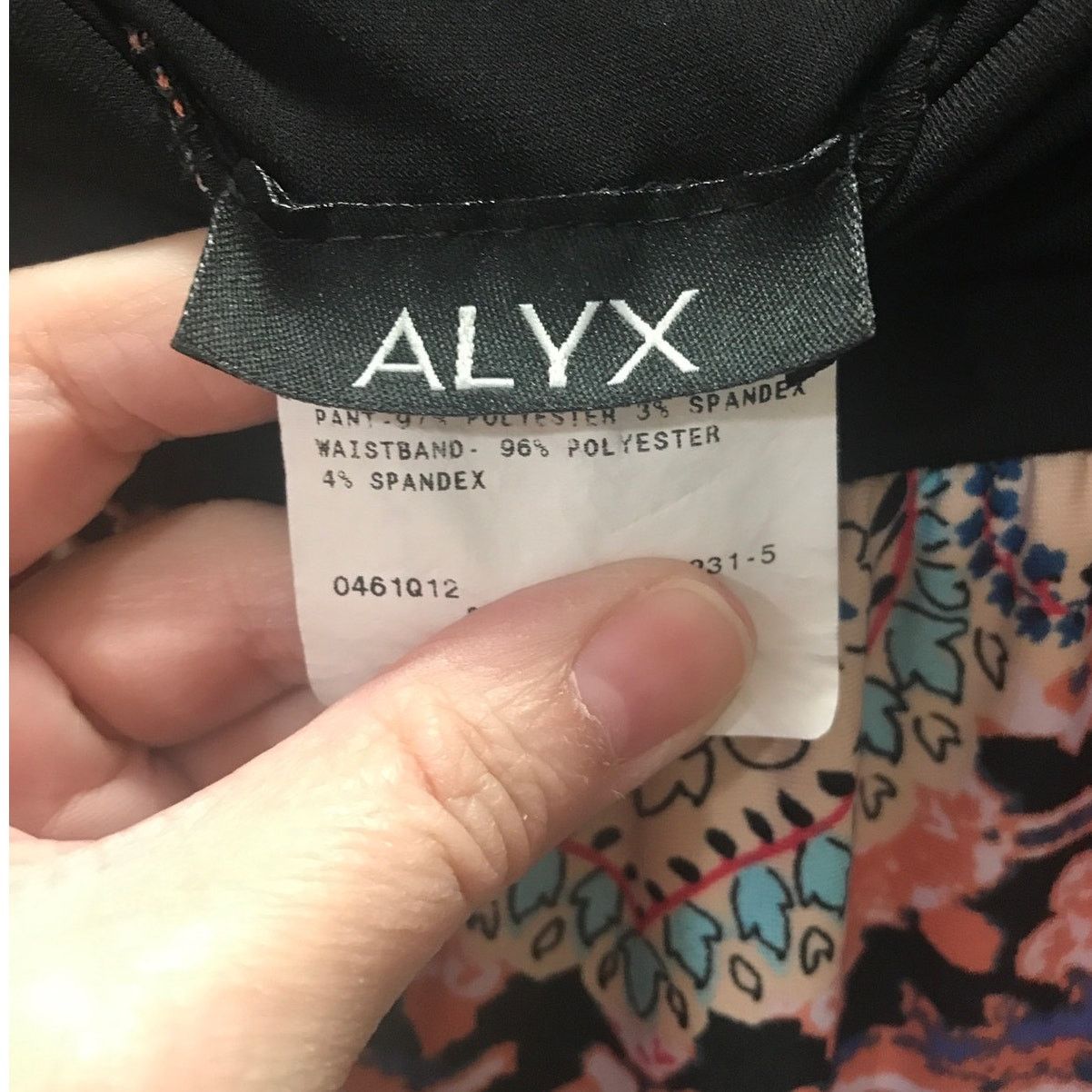 Alyx Alyx Paisley Pleated Stretch High Rise Wide Leg Pants L Size 28" / US 6 / IT 42 - 3 Thumbnail
