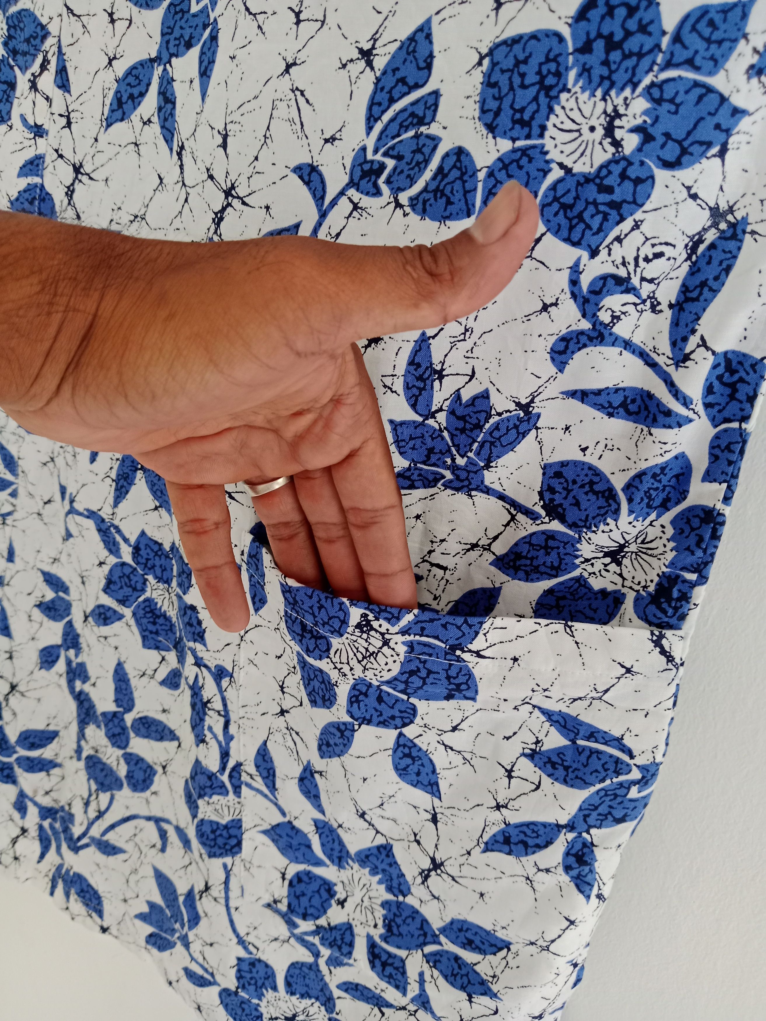 Japanese Brand Vintage Jinbei Kimono Flower Motif With Pocket Size US L / EU 52-54 / 3 - 5 Thumbnail
