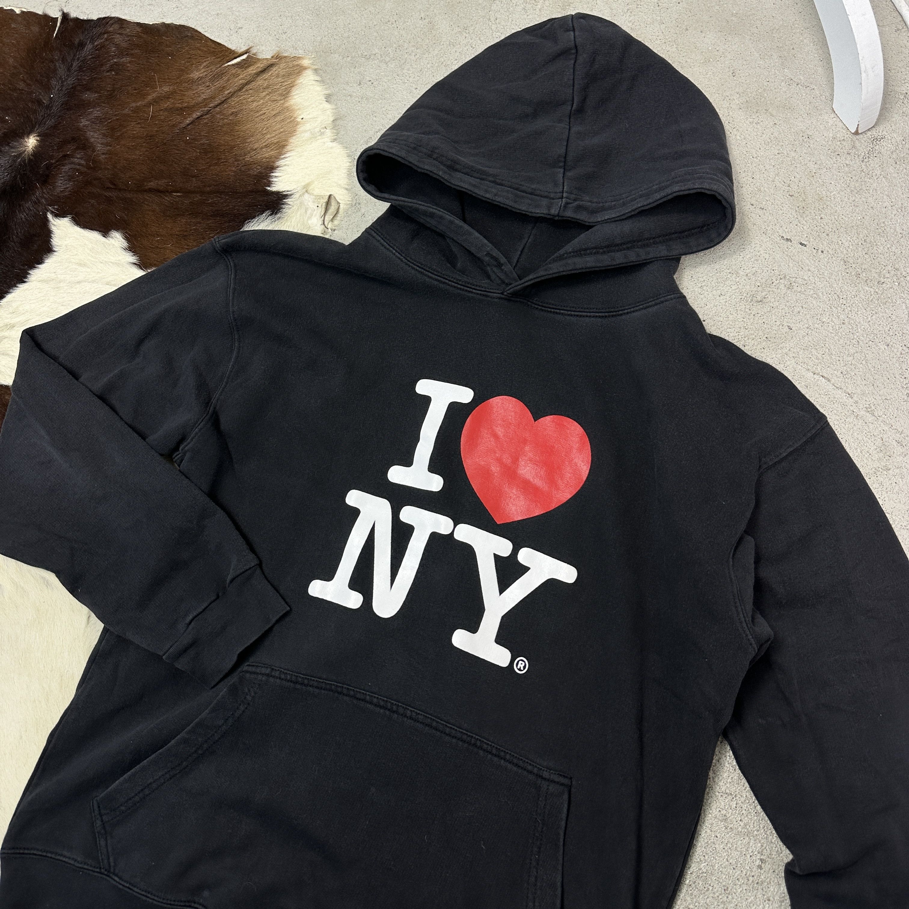 Vintage Vintage Streetwear Sporty I Love NY Oversize Hoodie Y2K Size US L / EU 52-54 / 3 - 4 Thumbnail