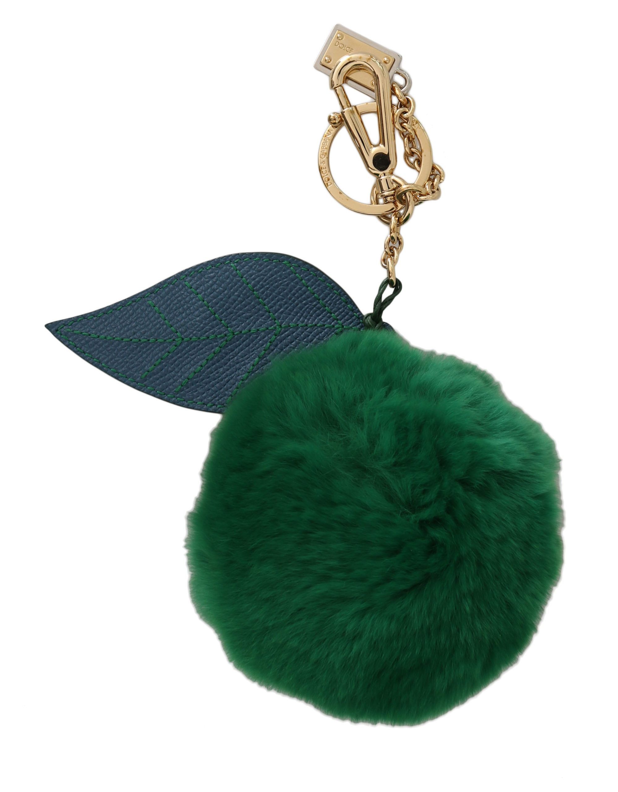 Dolce & Gabbana Elegant Tricolor Fur Ball Women's Keychain Size ONE SIZE - 1 Thumbnail