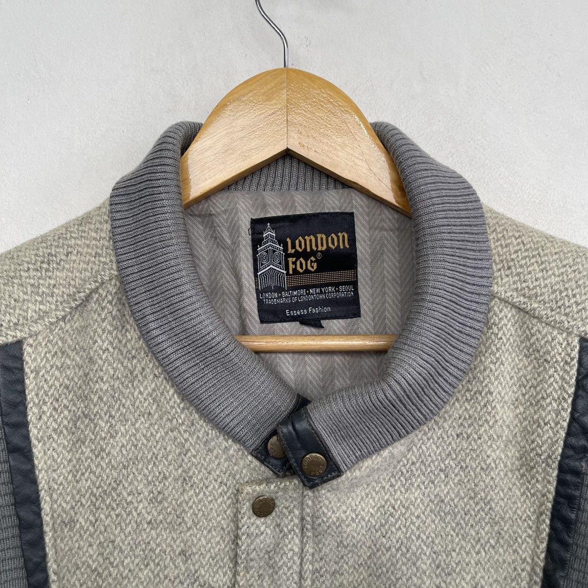London Fog Vntage London Fog Wool Herringbone Bomber Jacket Size US M / EU 48-50 / 2 - 5 Thumbnail