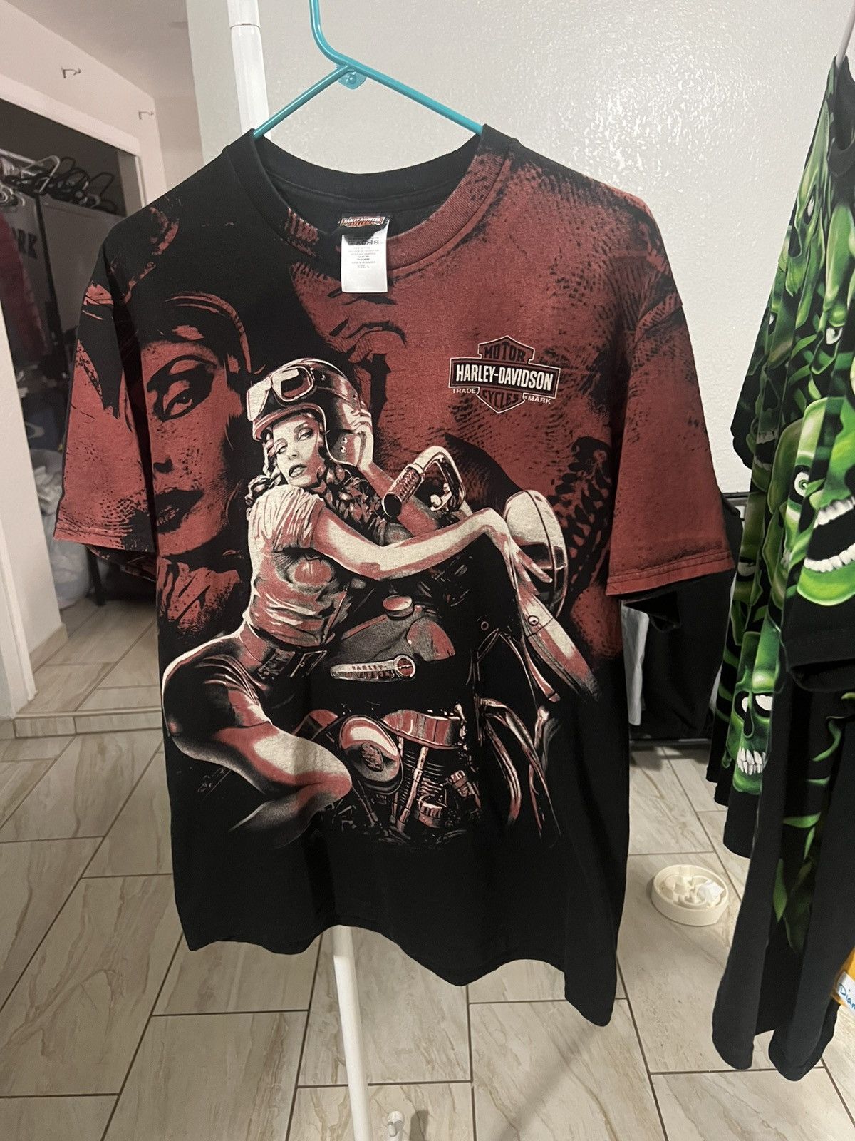 Harley Davidson Harley Davidson red and black biker graphic t shirt Size US L / EU 52-54 / 3 - 1 Thumbnail
