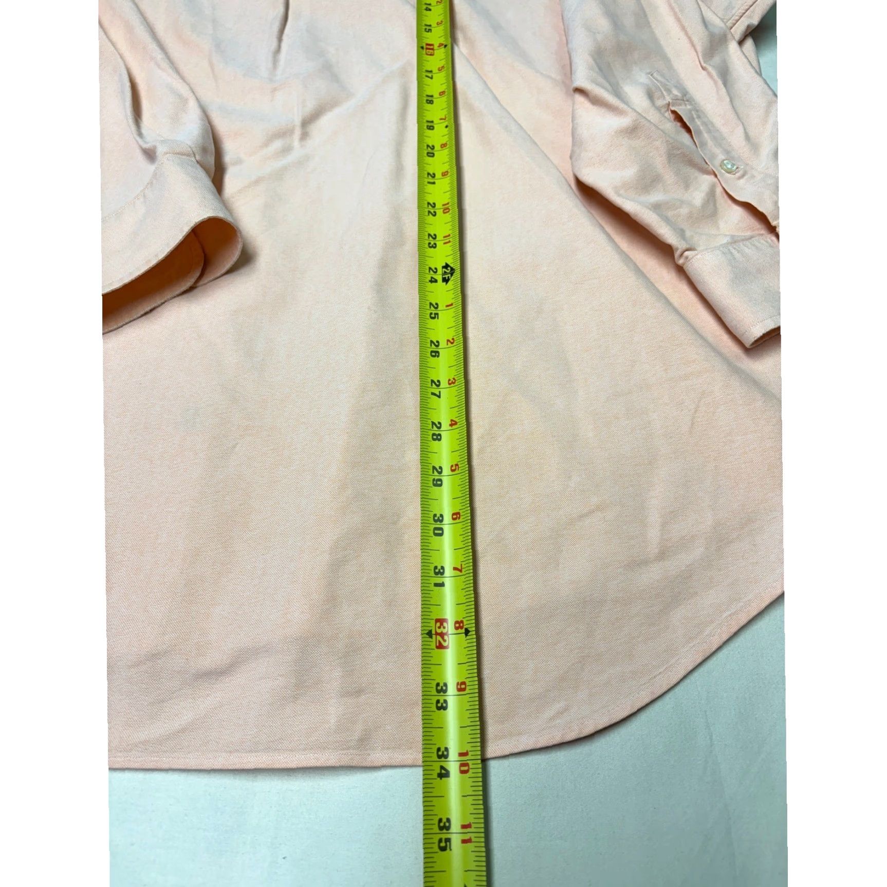 Ralph Lauren Ralph Lauren Big Shirt Oxford Button Down Peach Logo Embroidered Men's XL Cotton Shirt Size US XL / EU 56 / 4 - 6 Thumbnail