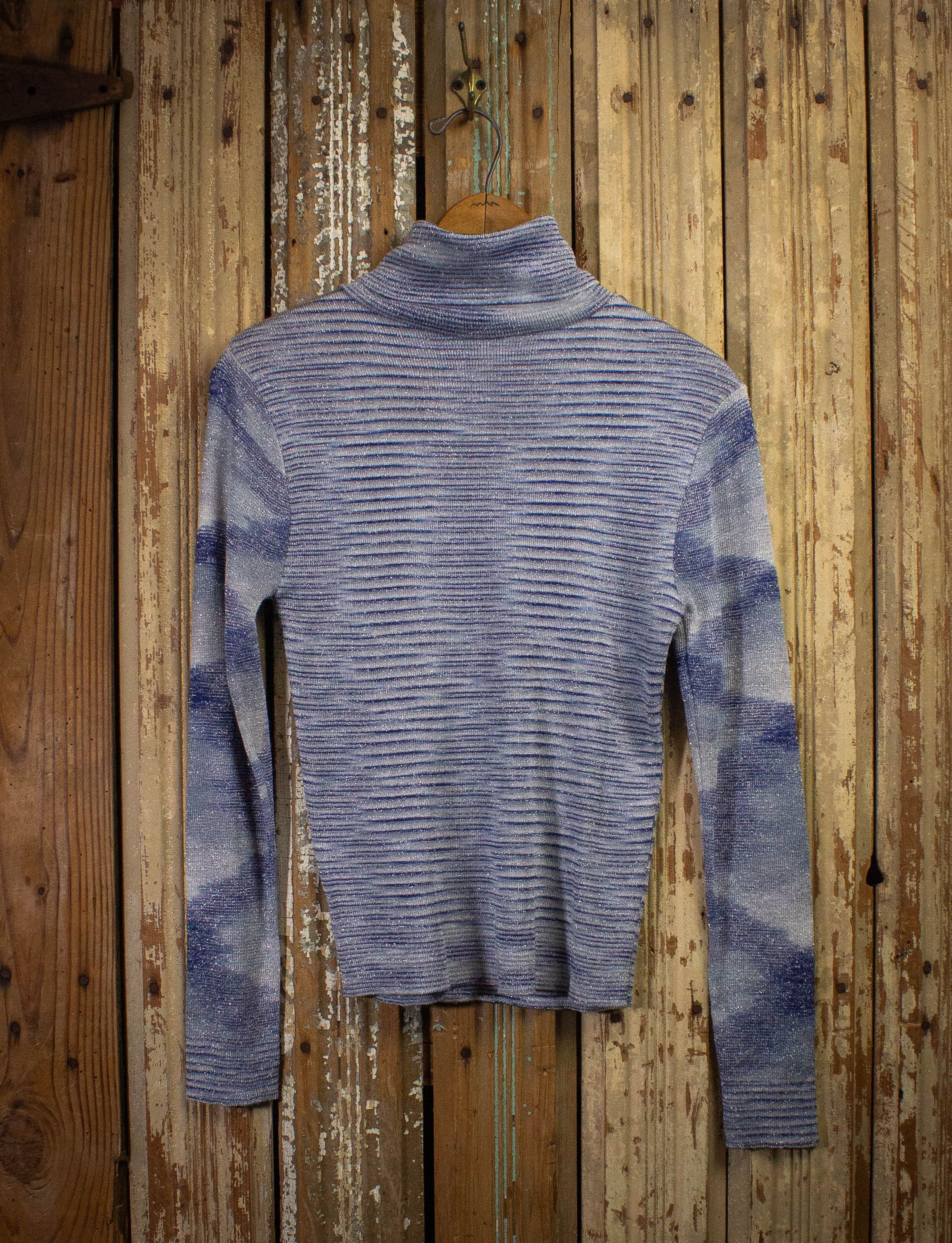 image of Vintage 70's Alexander Blue Turtleneck Large, Women's