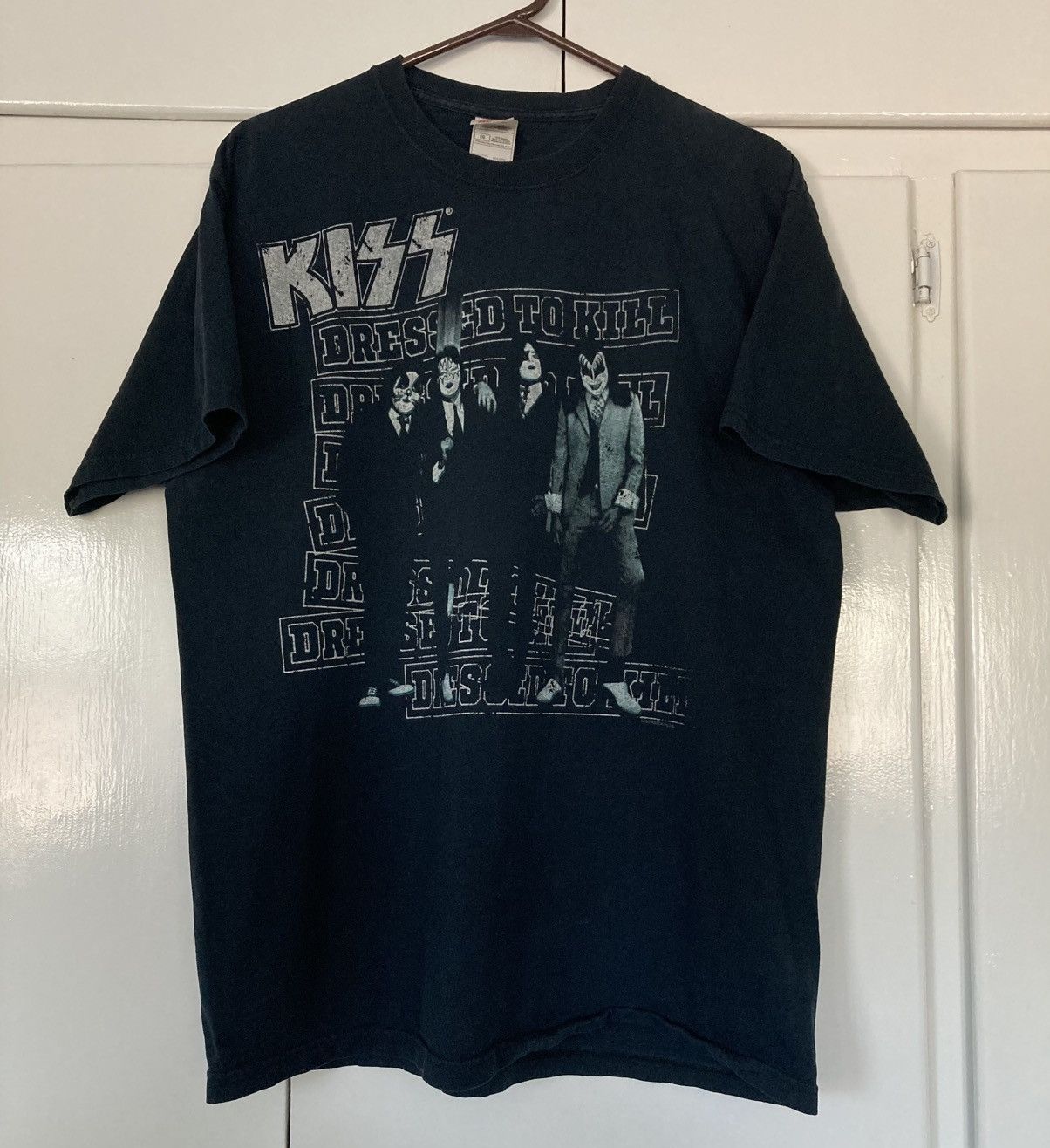 Vintage KISS DRESSED TO KILL ALBUM T SHIRT ROCK BAND VINTAGE 90S Y2K Size US XL / EU 56 / 4 - 1 Thumbnail