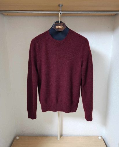 Tom Ford o1sm1stk0824 Cashmere Crewneck Knit Sweater in Wine Size US M / EU 48-50 / 2 - 1 Thumbnail