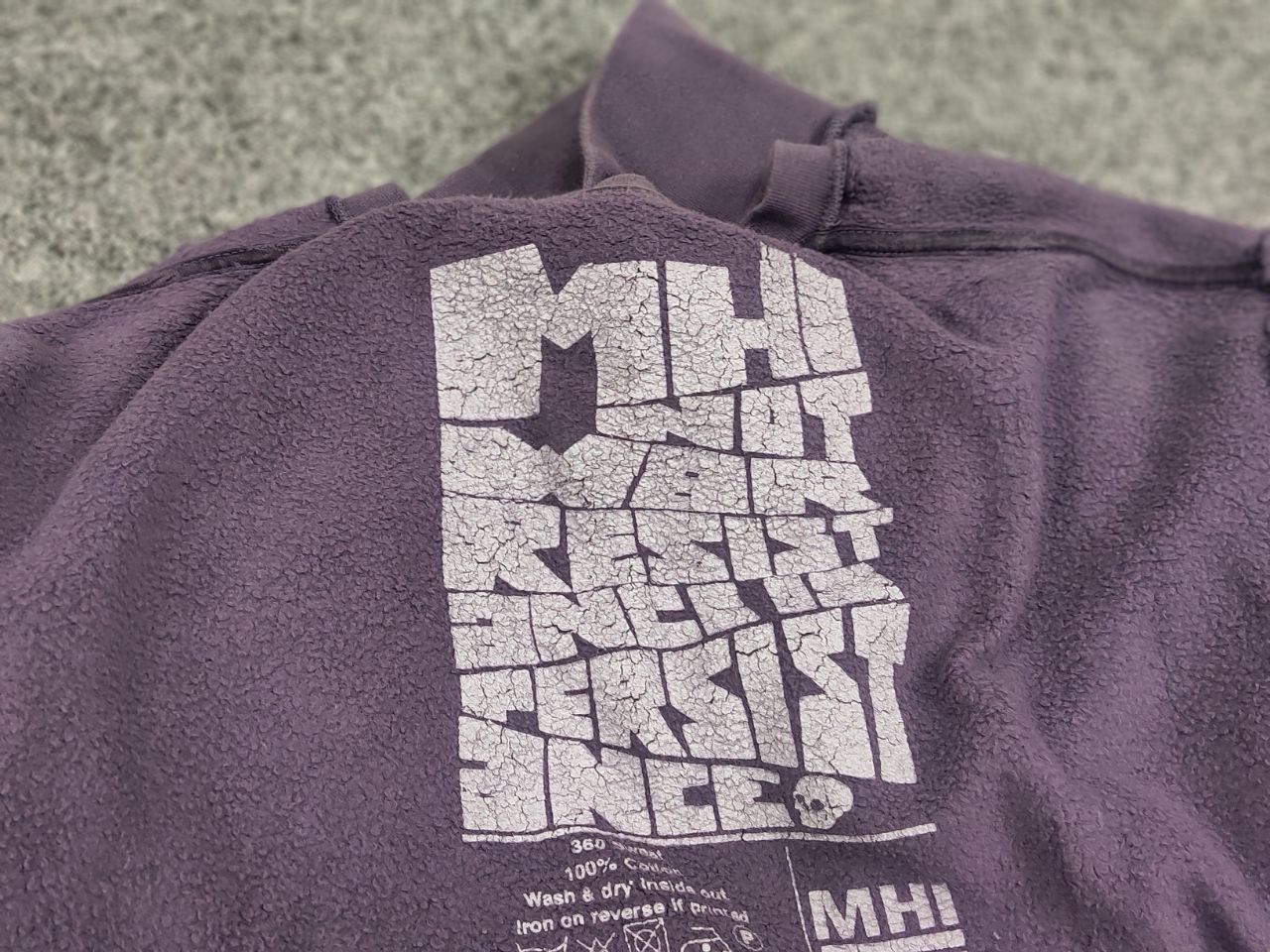 Maharishi Vintage Maharishi Mhi Not War art Logo Purple Sweatshirt Size US XL / EU 56 / 4 - 16 Thumbnail