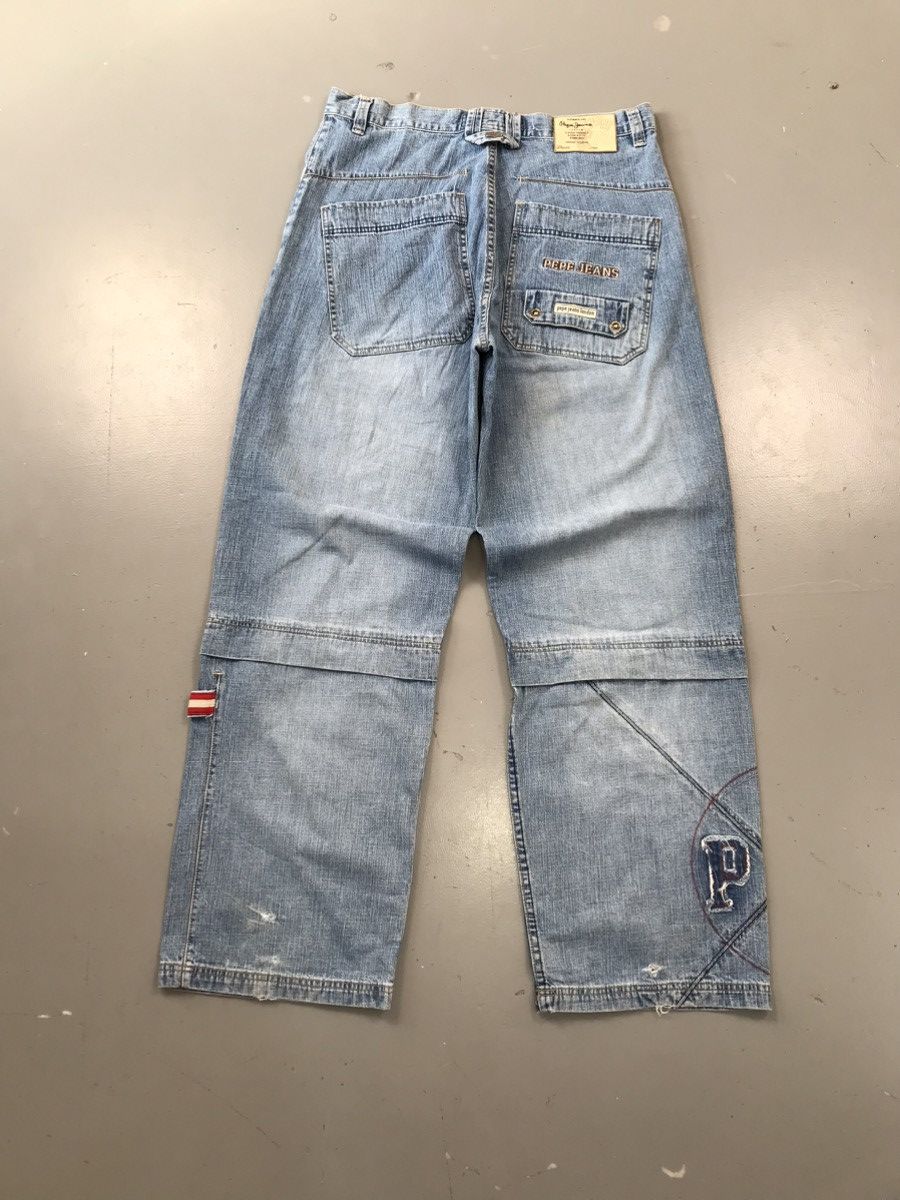 Pepe Jeans × Vintage vintage Pepe jeans SpellOut distressed embroidered denim Size US 34 / EU 50 - 12 Thumbnail