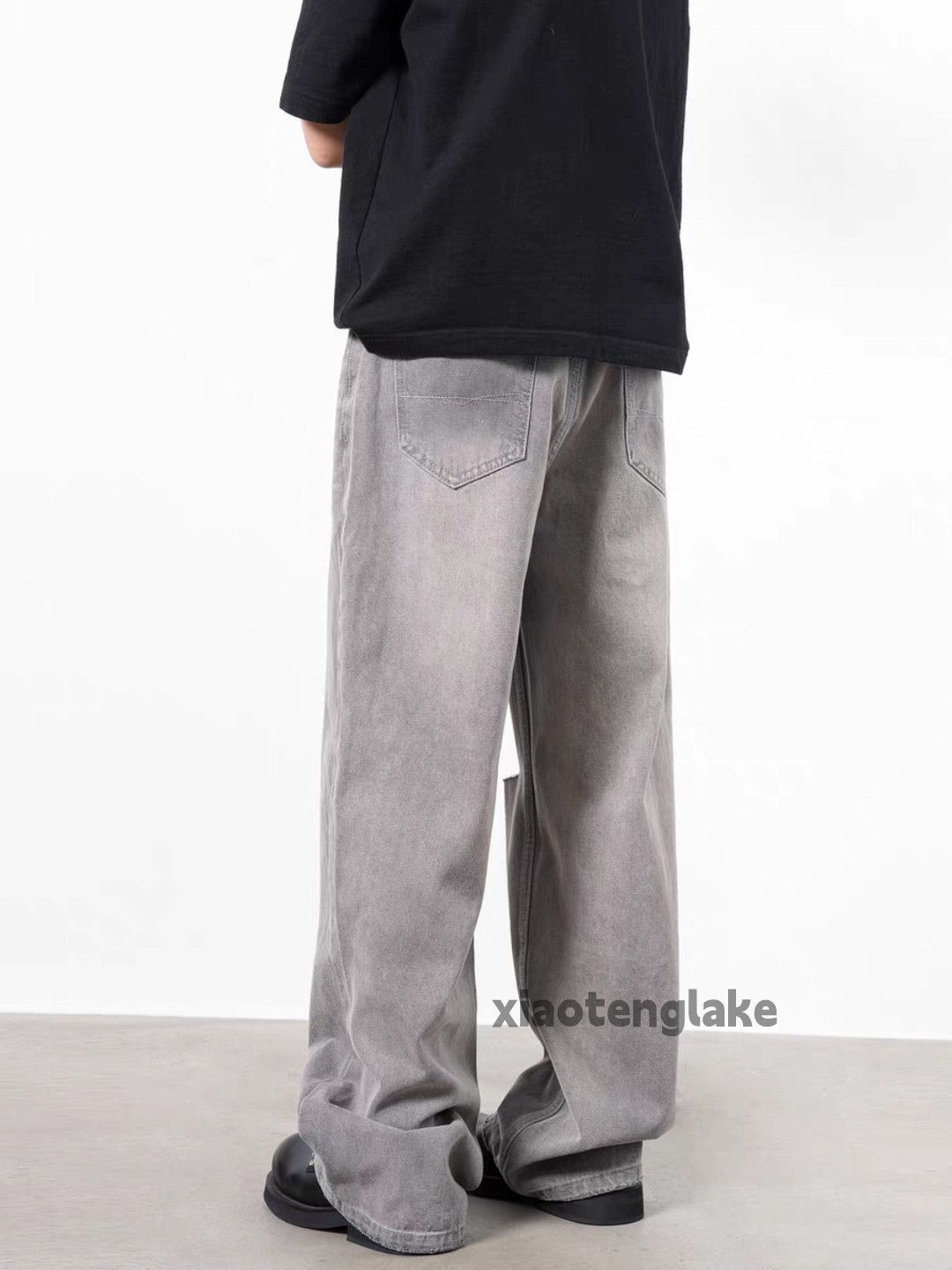 Jean × Vintage washed faded loose baggy damaged grunge jeans Size US 32 / EU 48 - 6 Thumbnail