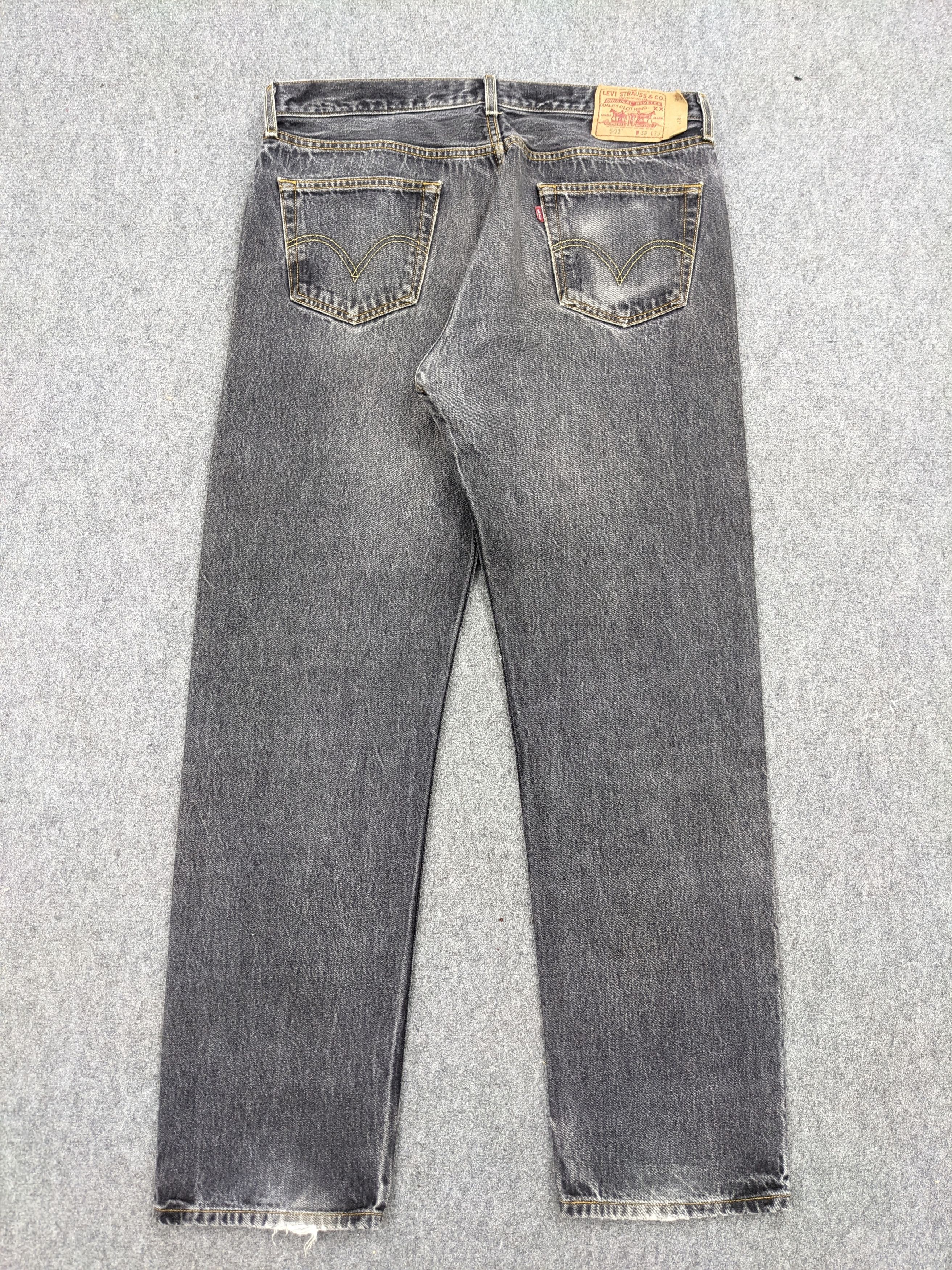 Levi's Vintage Levis 501 Faded Black Jeans DJ0028Z Size US 36 / EU 52 - 3 Thumbnail