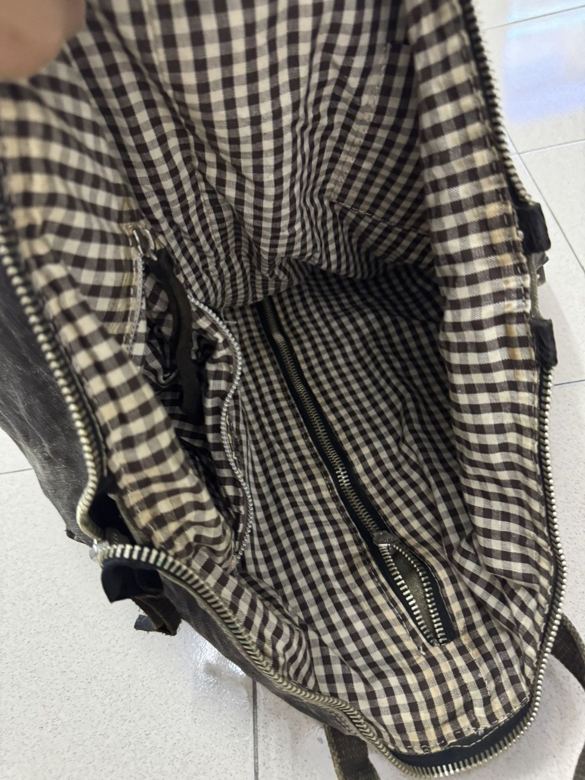 Other SAISEI ITALY RECONSTRUCTED DISTRESSED AVANT GARDE 3-WAYS BAG Size ONE SIZE - 8 Thumbnail