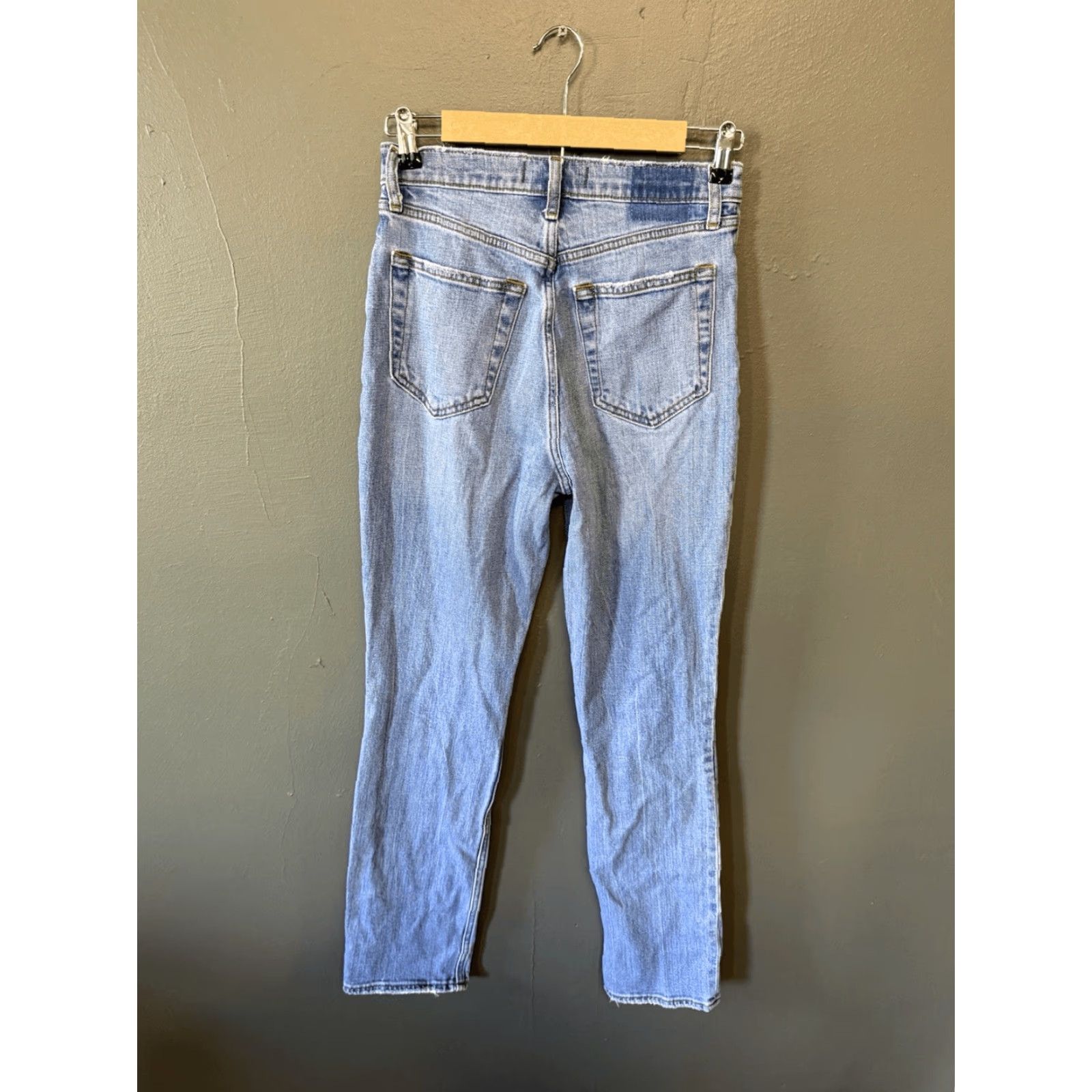Abercrombie & Fitch Abercrombie & Fitch Jeans Women's Slim Straight High Rise 90s Blue 27/4 Denim 5-Pocket Size 27" / US 4 / IT 40 - 2 Thumbnail