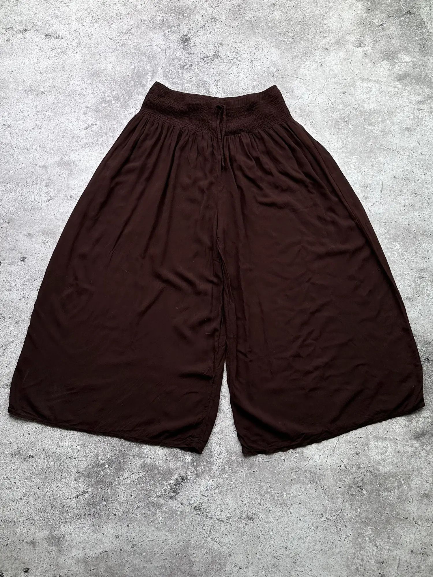 image of Vintage Wide Parachute Pants Yohji Style in Brown, Men's (Size 28)