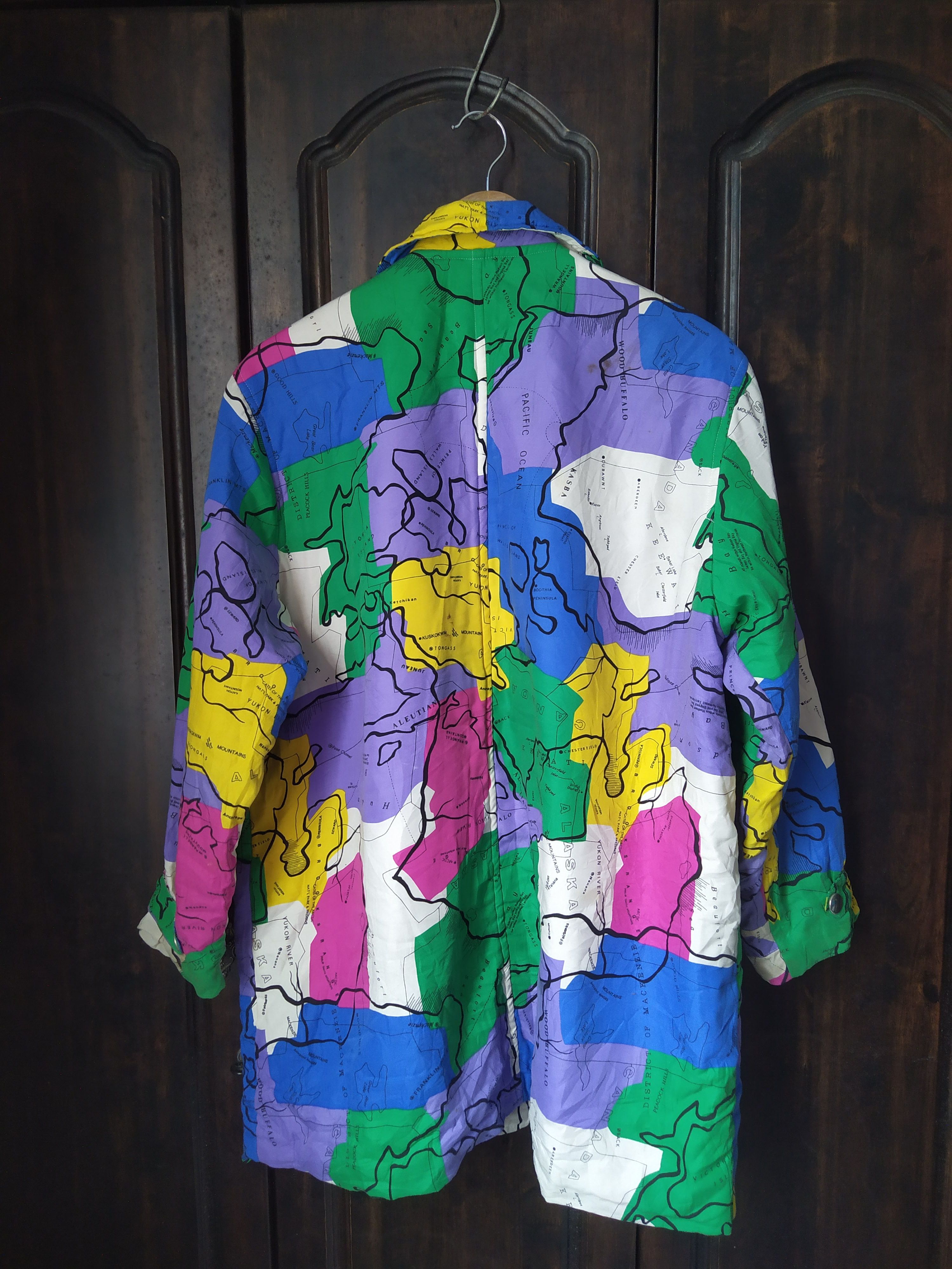 Japanese Brand Rare 90s Dorotennis Paris Abstract Multi Colorblock Jacket Size US M / EU 48-50 / 2 - 2 Thumbnail