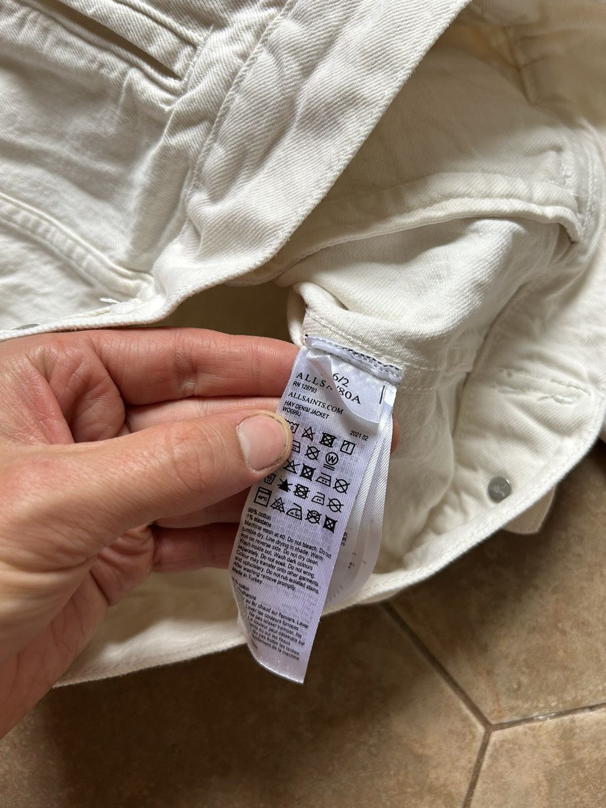 Allsaints × Designer ALL SAINTS DENIM JACKET Size XS / US 0-2 / IT 36-38 - 5 Thumbnail