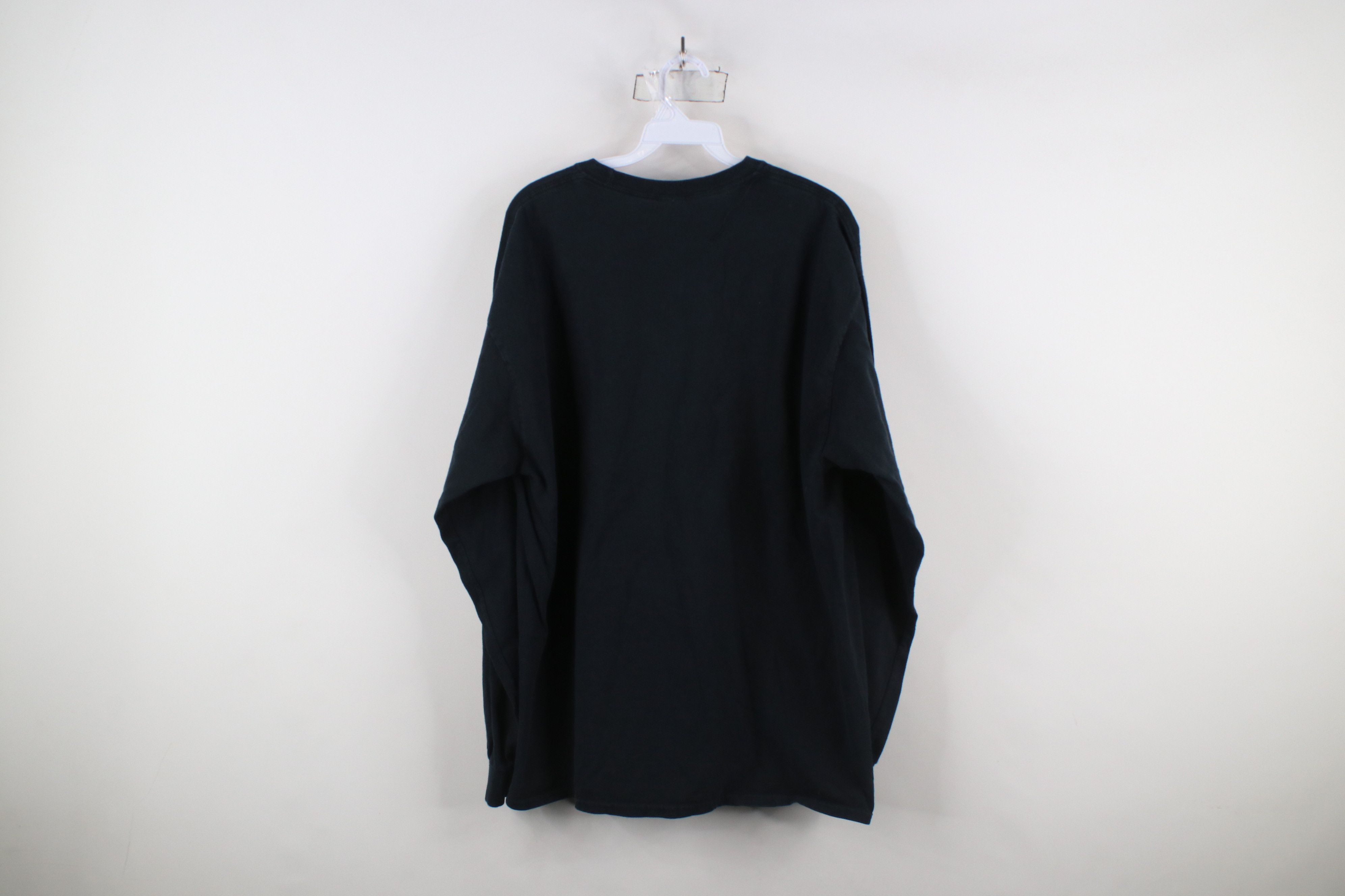 Vintage Vintage 90s Streetwear Long Sleeve T-Shirt Black Cotton Size US XL / EU 56 / 4 - 8 Thumbnail