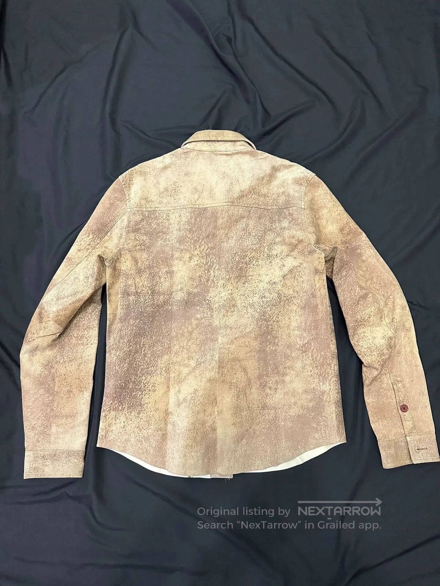 Vintage vintage dual 90s camo-style leather shirt. Size US L / EU 52-54 / 3 - 6 Thumbnail