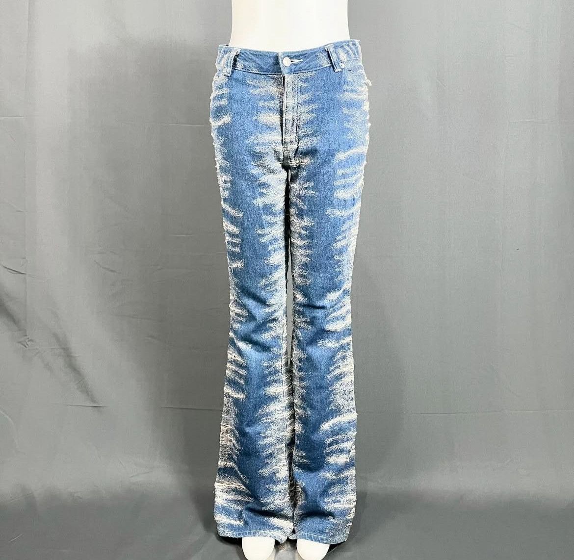 Le Grande Bleu (L.G.B.) 2000s Archival Hysteric If Six Distressed Jeans Flare y2k Size US 31 - 5 Thumbnail