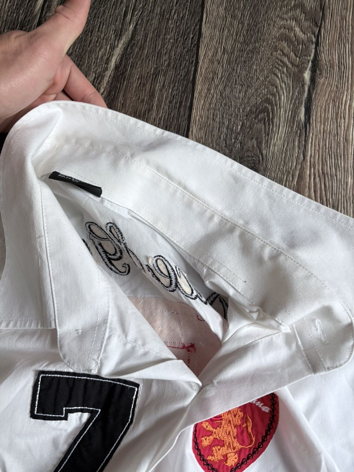Dolce & Gabbana Dolce & Gabbana Vintage White Shirt Button Up Size XL / US 12-14 / IT 48-50 - 9 Thumbnail