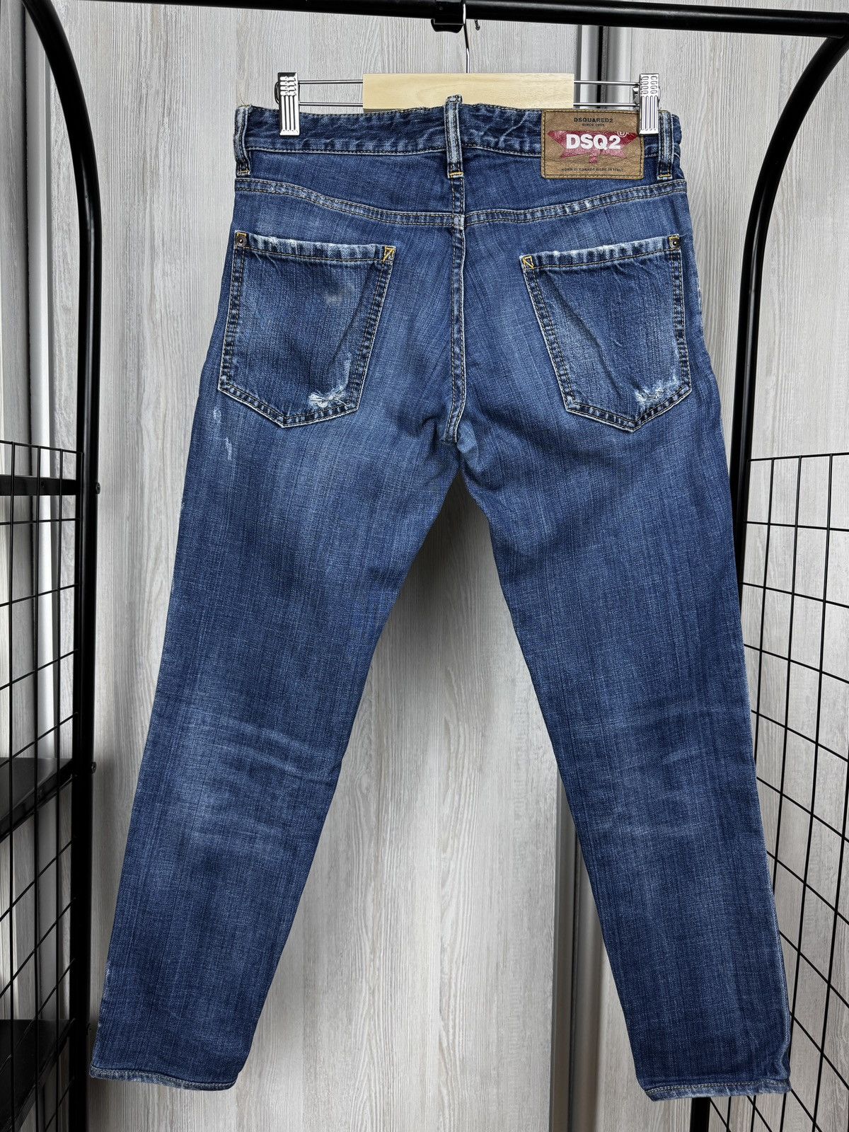 Dsquared2 Dsquared2 blue distressed faded slim jeans denim pants Size 28" / US 6 / IT 42 - 6 Thumbnail