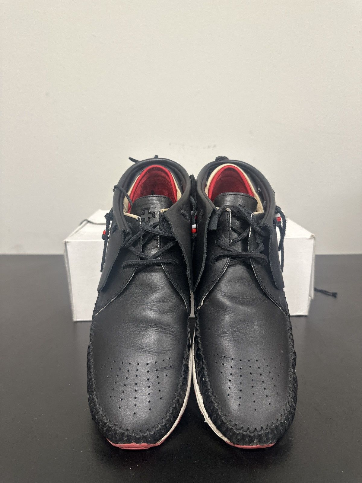 Visvim Size 10 Visvim Undefeated FBT Sneakers BLK/RED Size US 10 / EU 43 - 7 Thumbnail