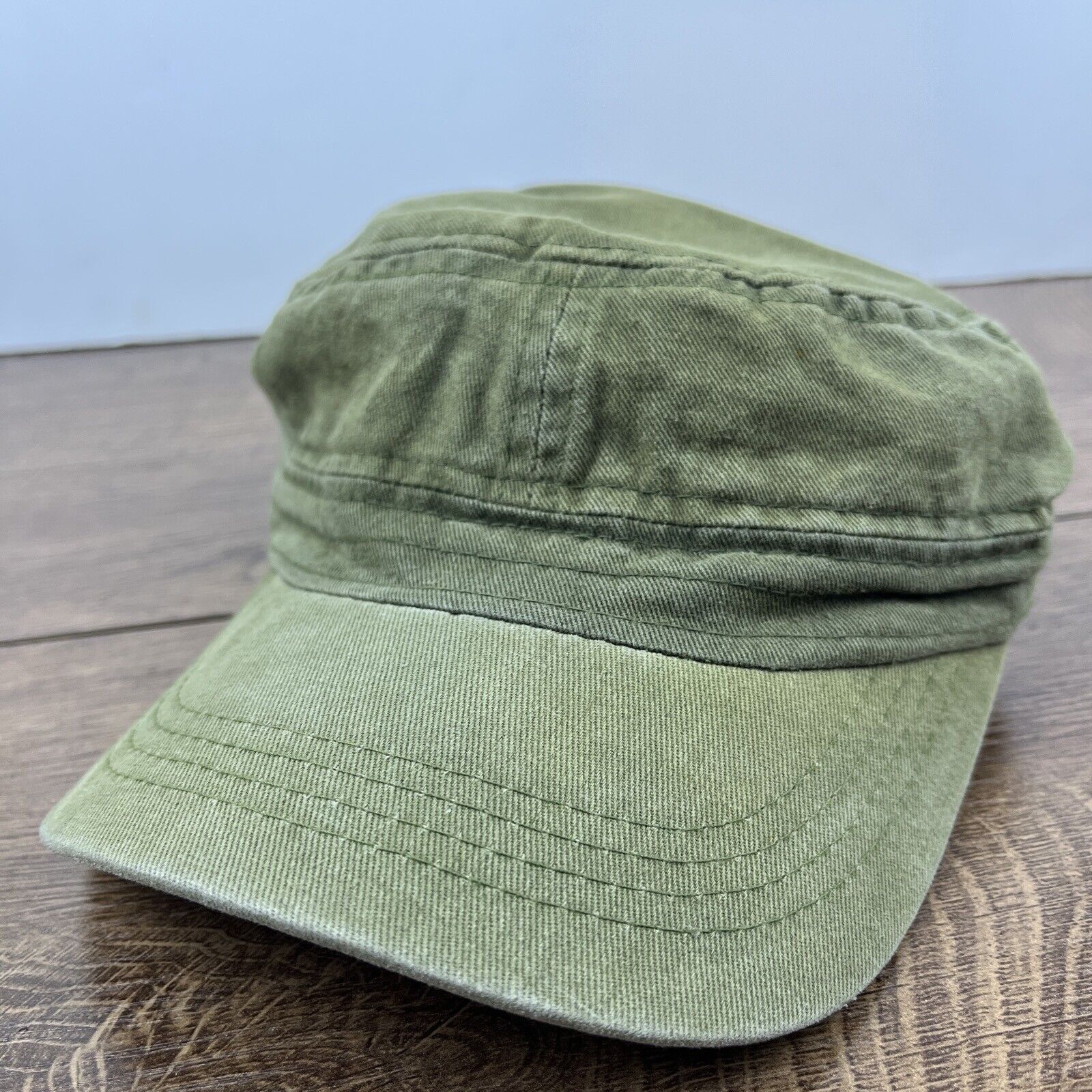 Other Plain Green Hat Adjustable Adult Size Hat Green Cap Size ONE SIZE - 3 Thumbnail