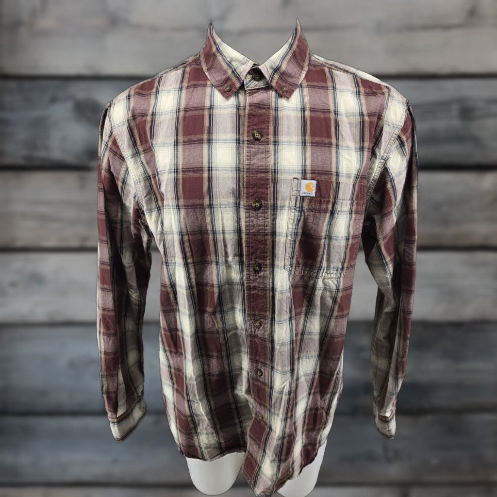 Carhartt Carhartt Button-Up Plaid Long Sleeve Shirt L Relaxed Fit Multicolor Men Size US L / EU 52-54 / 3 - 1 Thumbnail
