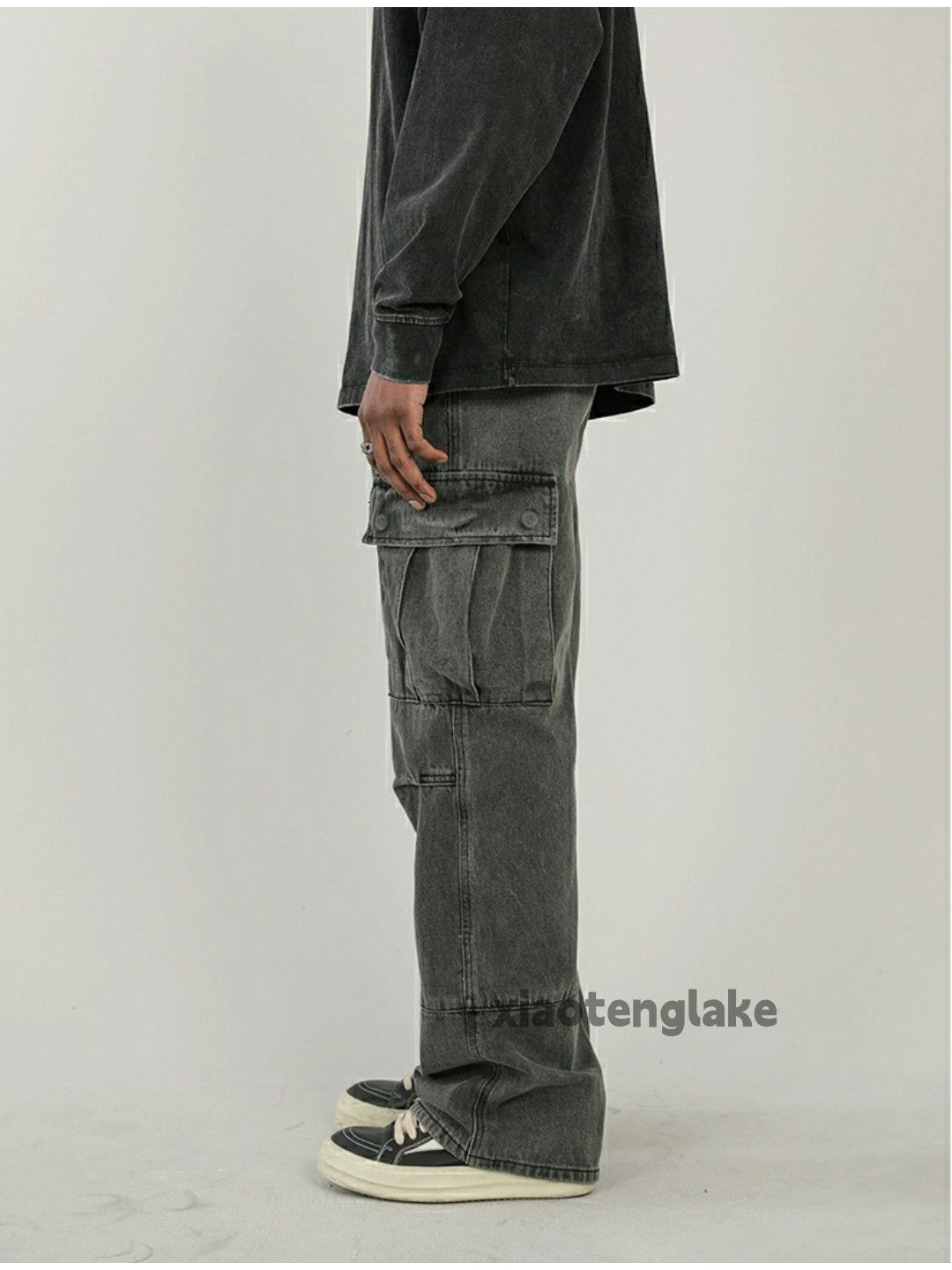 Jean × Vintage washed faded y2k skate hiphop baggy cargo jeans Size US 32 / EU 48 - 7 Thumbnail
