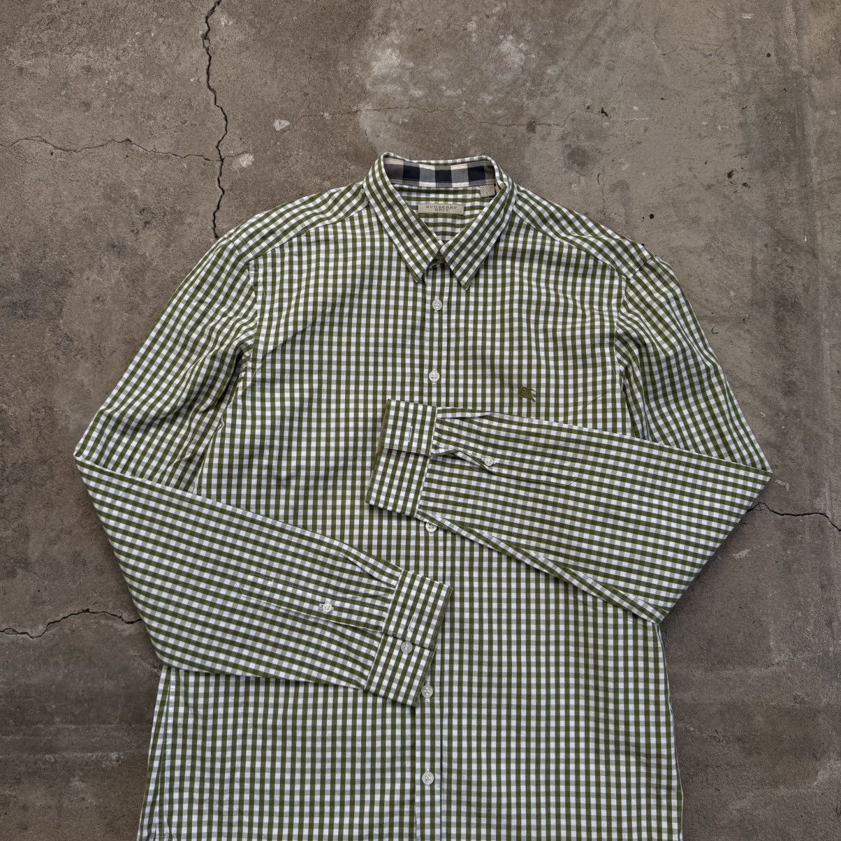 Burberry Burberry Brit Button Up Green Shirt Size US L / EU 52-54 / 3 - 8 Thumbnail