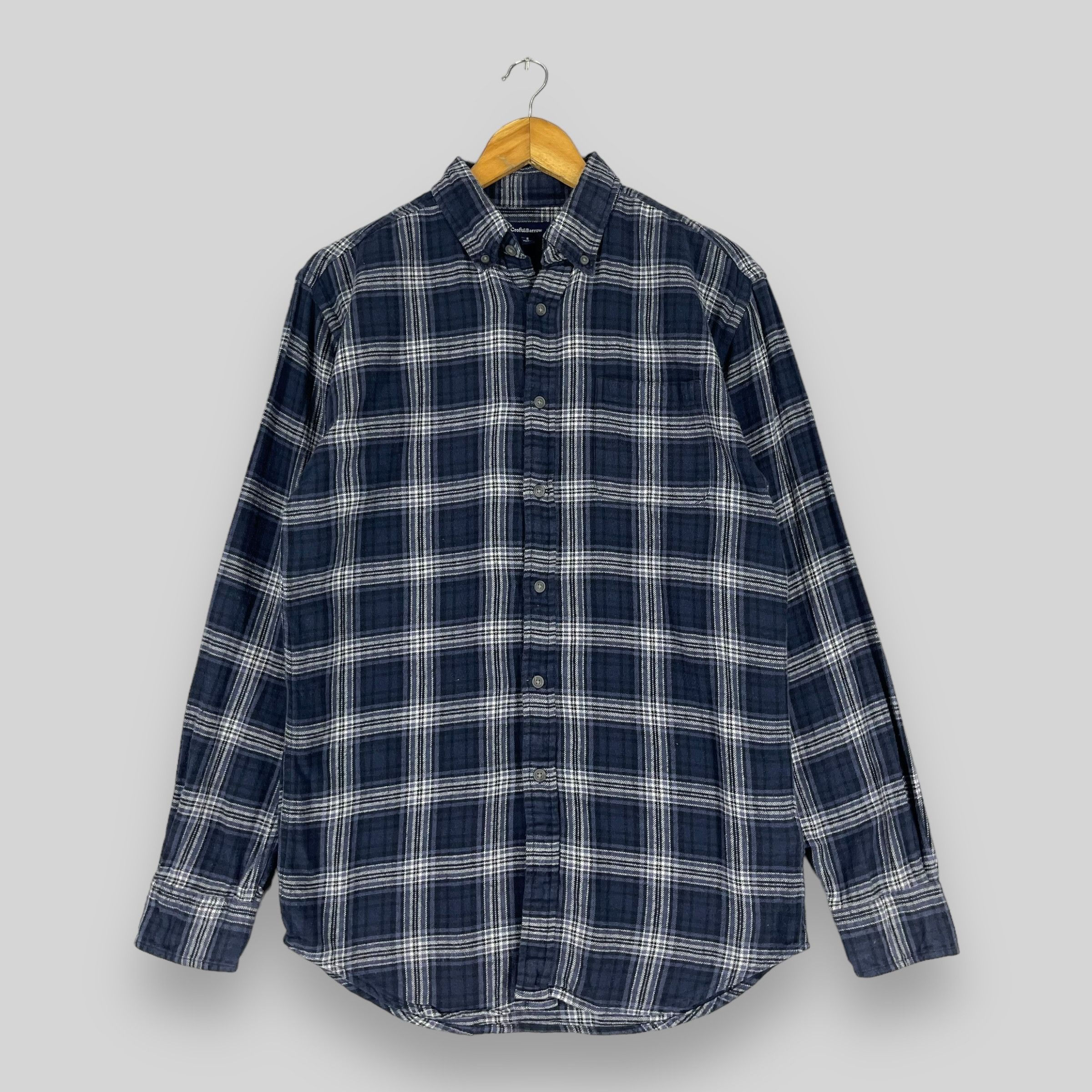 Croft & Barrow × Flannel Vintage Plaid Checkered Blue Tartan Flannel Button Up Size US S / EU 44-46 / 1 - 1 Thumbnail