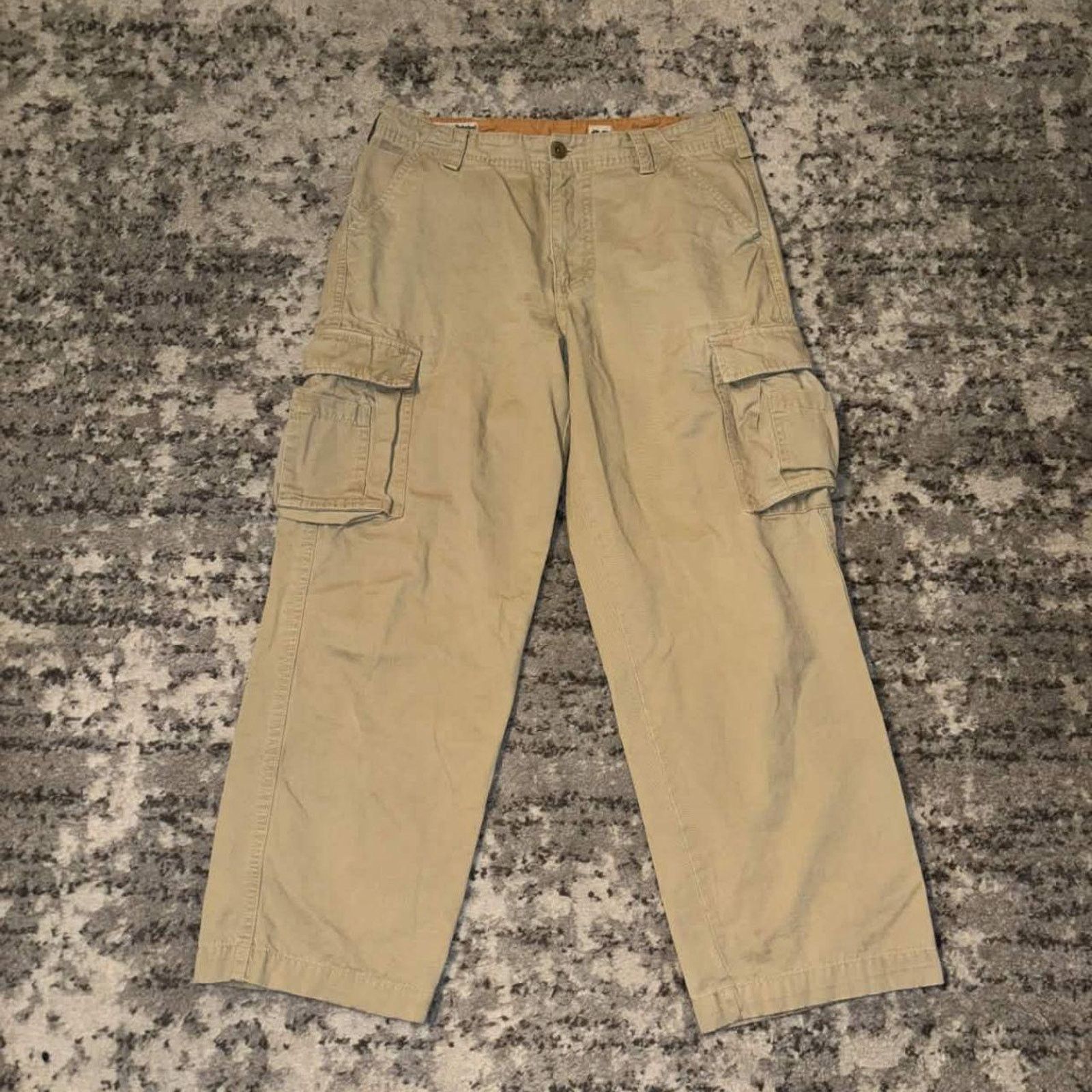 Timberland Y2K Timberland Khaki Baggy Cargo Pants Size US 33 - 1 Thumbnail