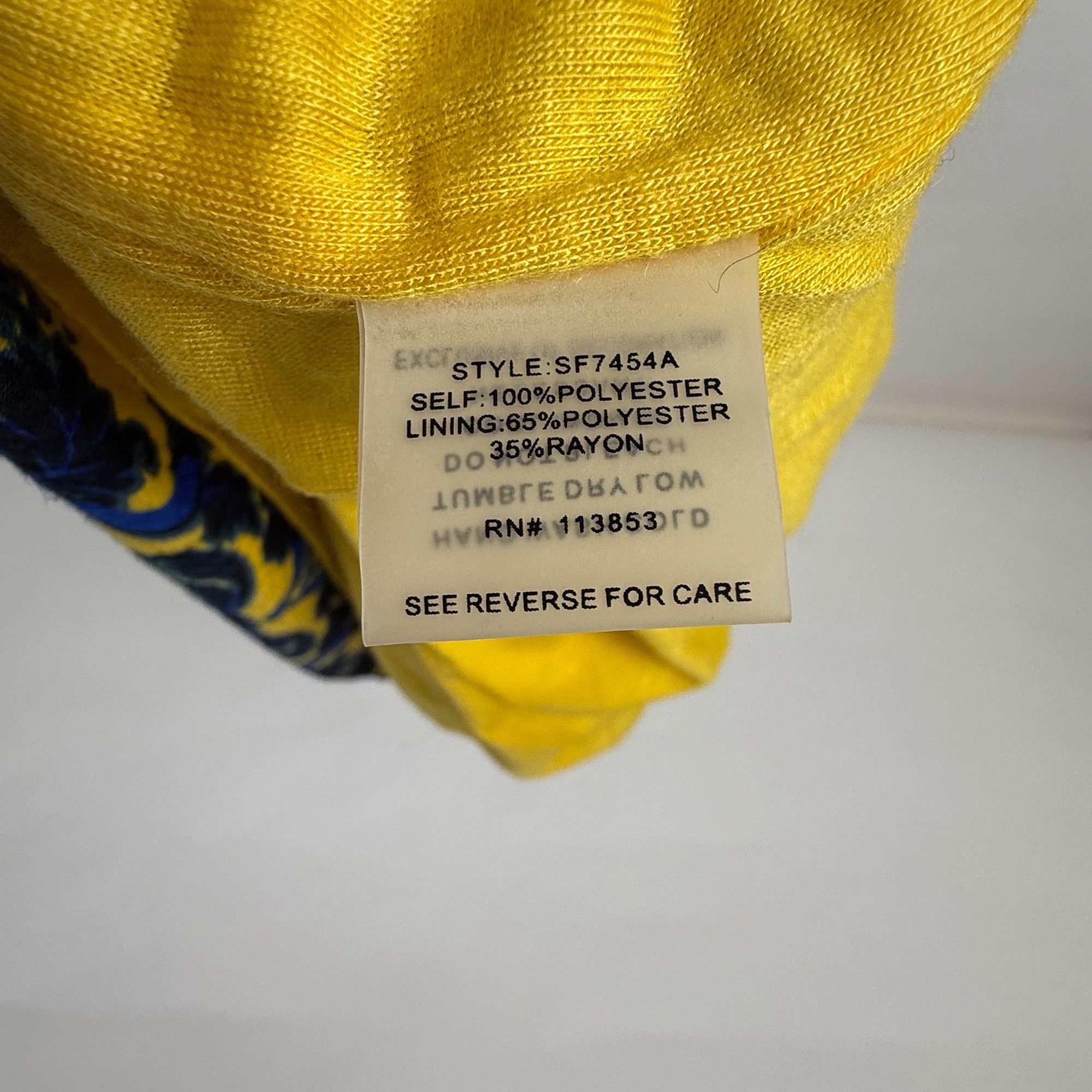 Other Brixon Ivy Stitch Fix Blue & Yellow Floral Print Jersey Knit Size 28" / US 6 / IT 42 - 5 Thumbnail