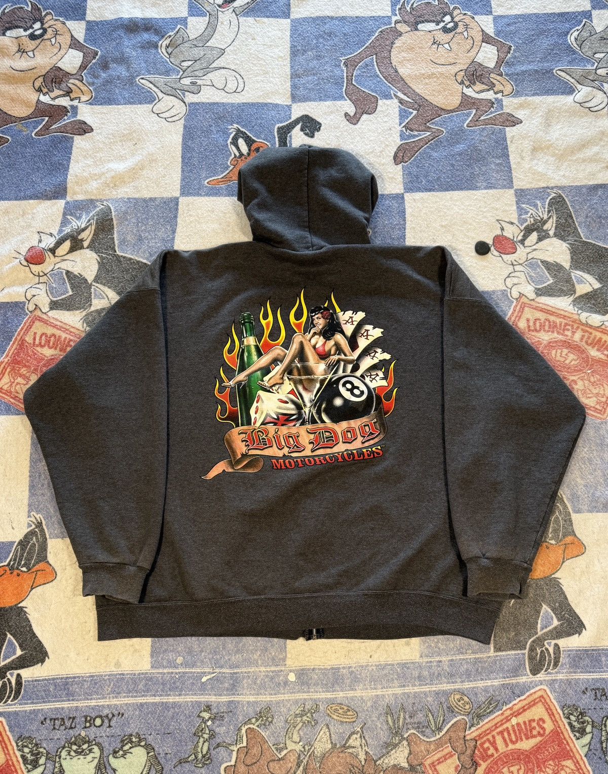 Big Dogs Vintage big dog motorcycles zip up sweatshirt Size US XXL / EU 58 / 5 - 3 Thumbnail