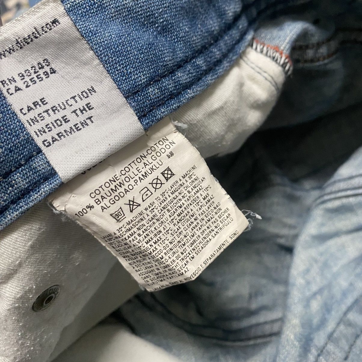 Diesel Vintage Diesel Punk Label Rabox Denim Jeans Size US 31 - 19 Thumbnail