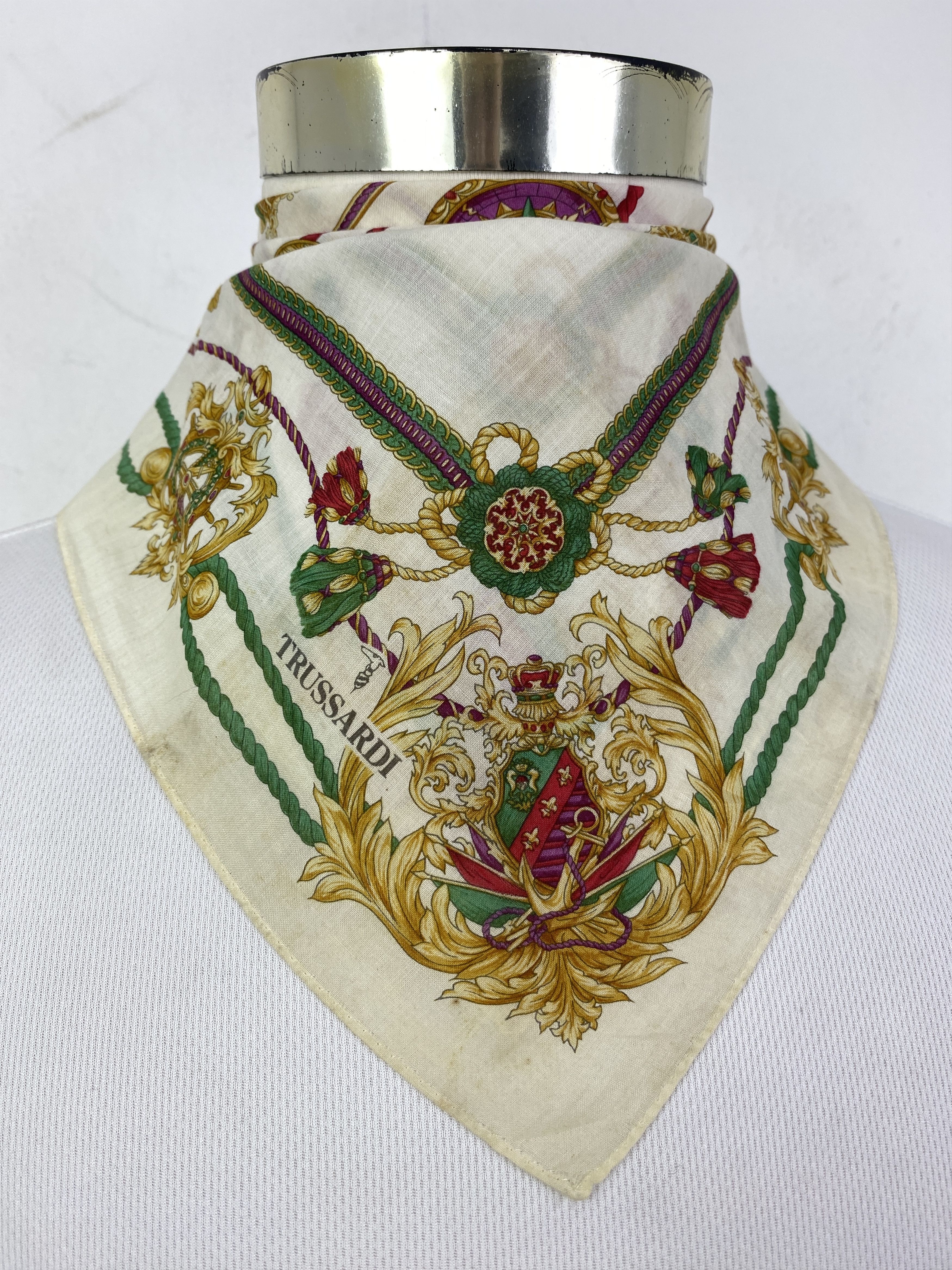 Trussardi Vintage Trussardi Handkerchief / Neckerchief HKC0923 Size ONE SIZE - 2 Thumbnail