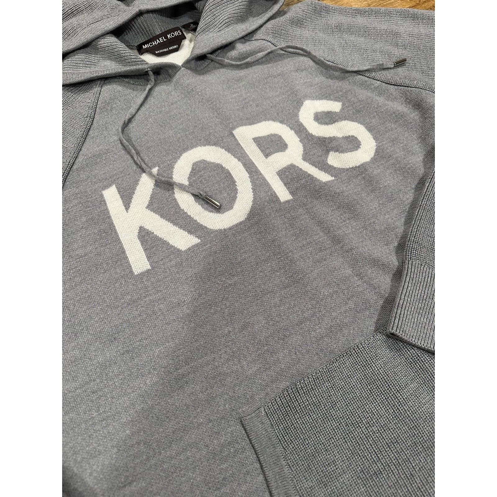 Michael Kors Michael Kors ‘KORS’ Merino Wool Hooded Sweatshirt Medium Size US M / EU 48-50 / 2 - 2 Thumbnail
