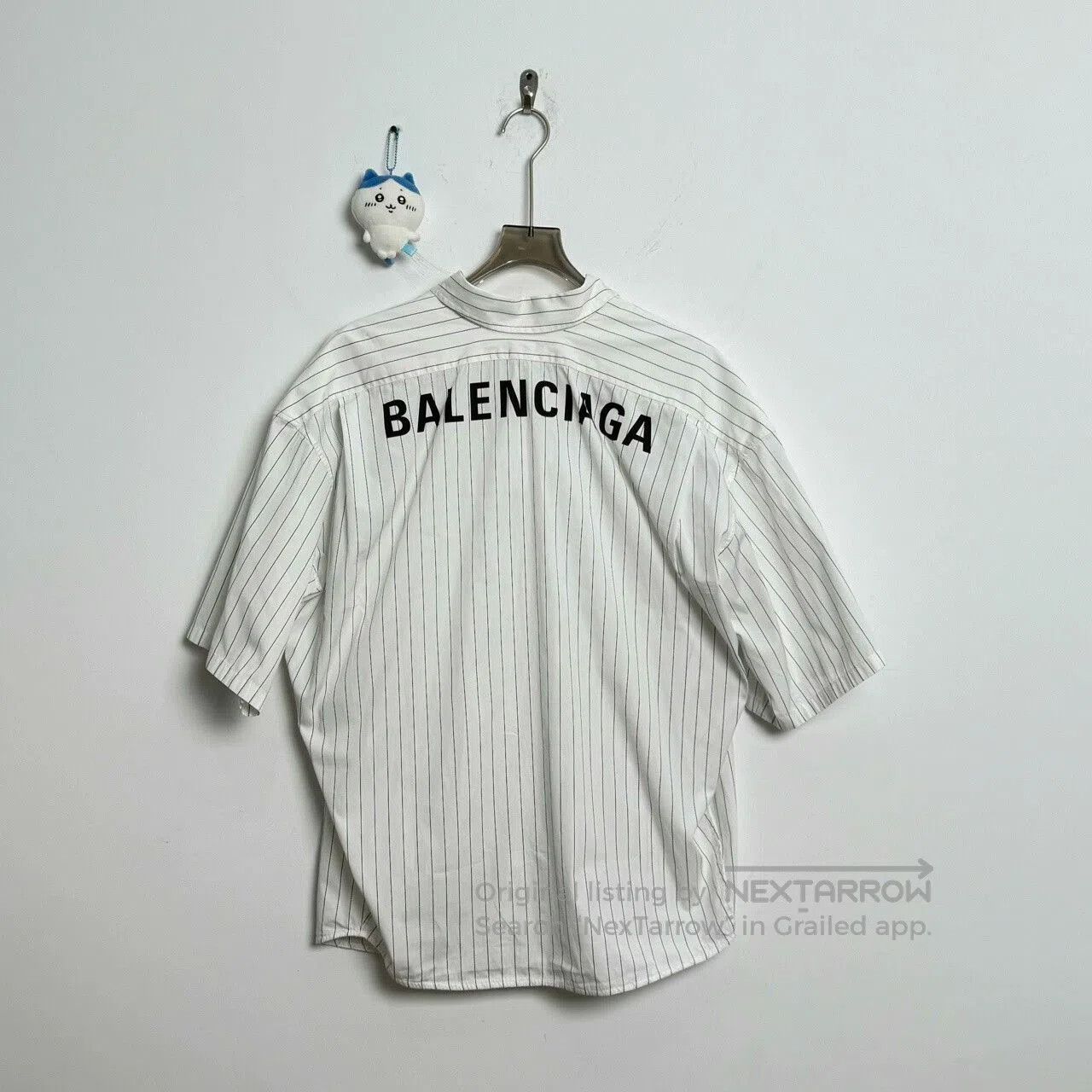 Balenciaga Balenciaga Logo Shirt with Stripes. Size US S / EU 44-46 / 1 - 2 Thumbnail